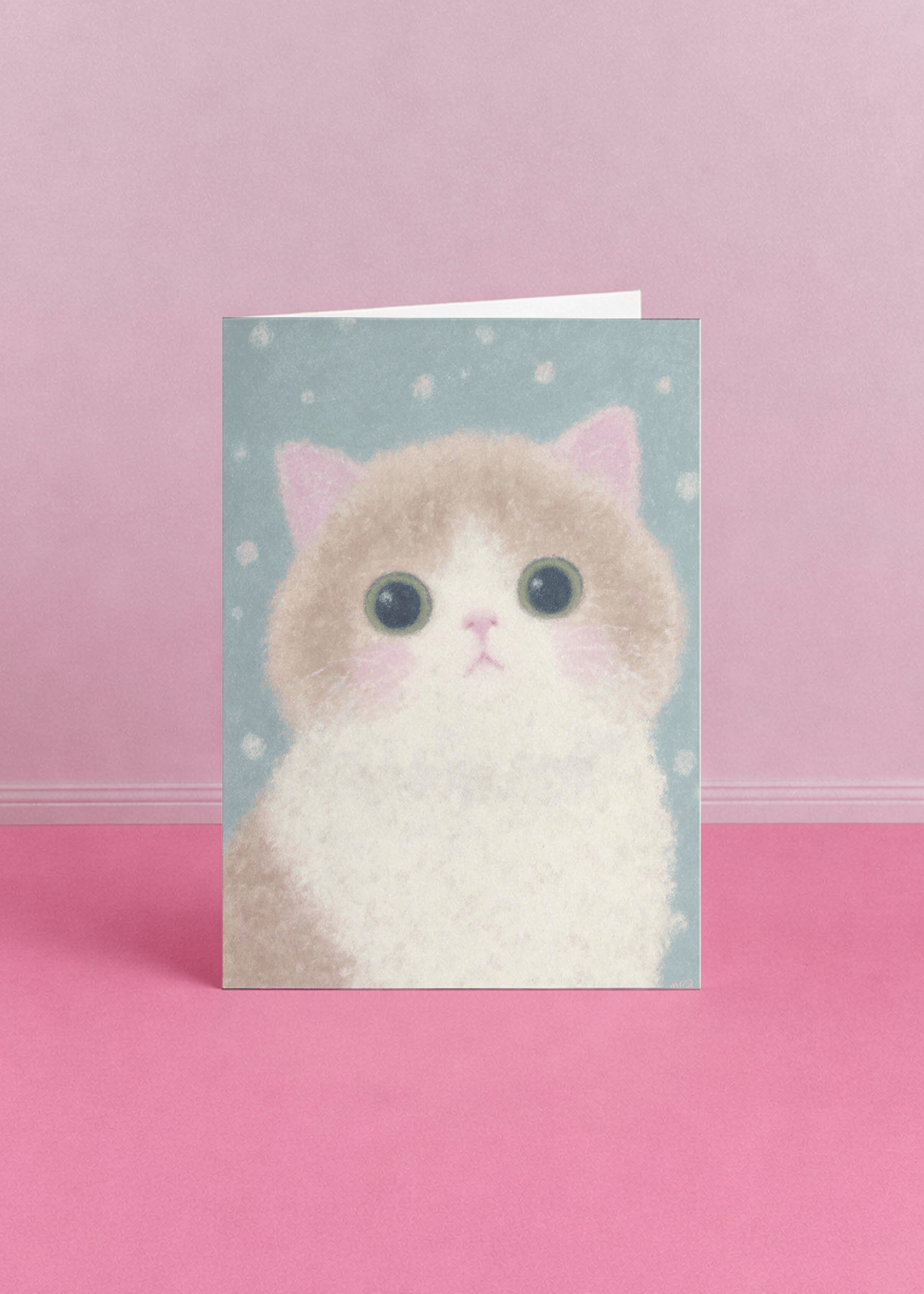 cute brown cat mockup 5