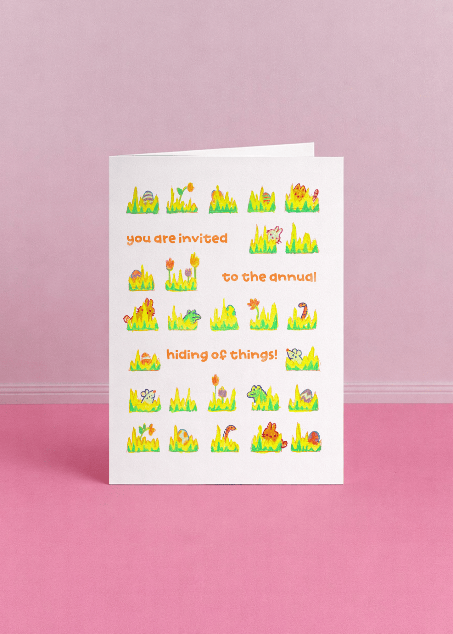 you are invited to the annual hiding of things mockup 5