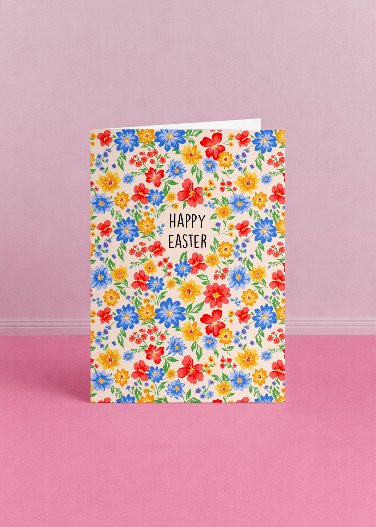 happy easter floral pattern mockup 5
