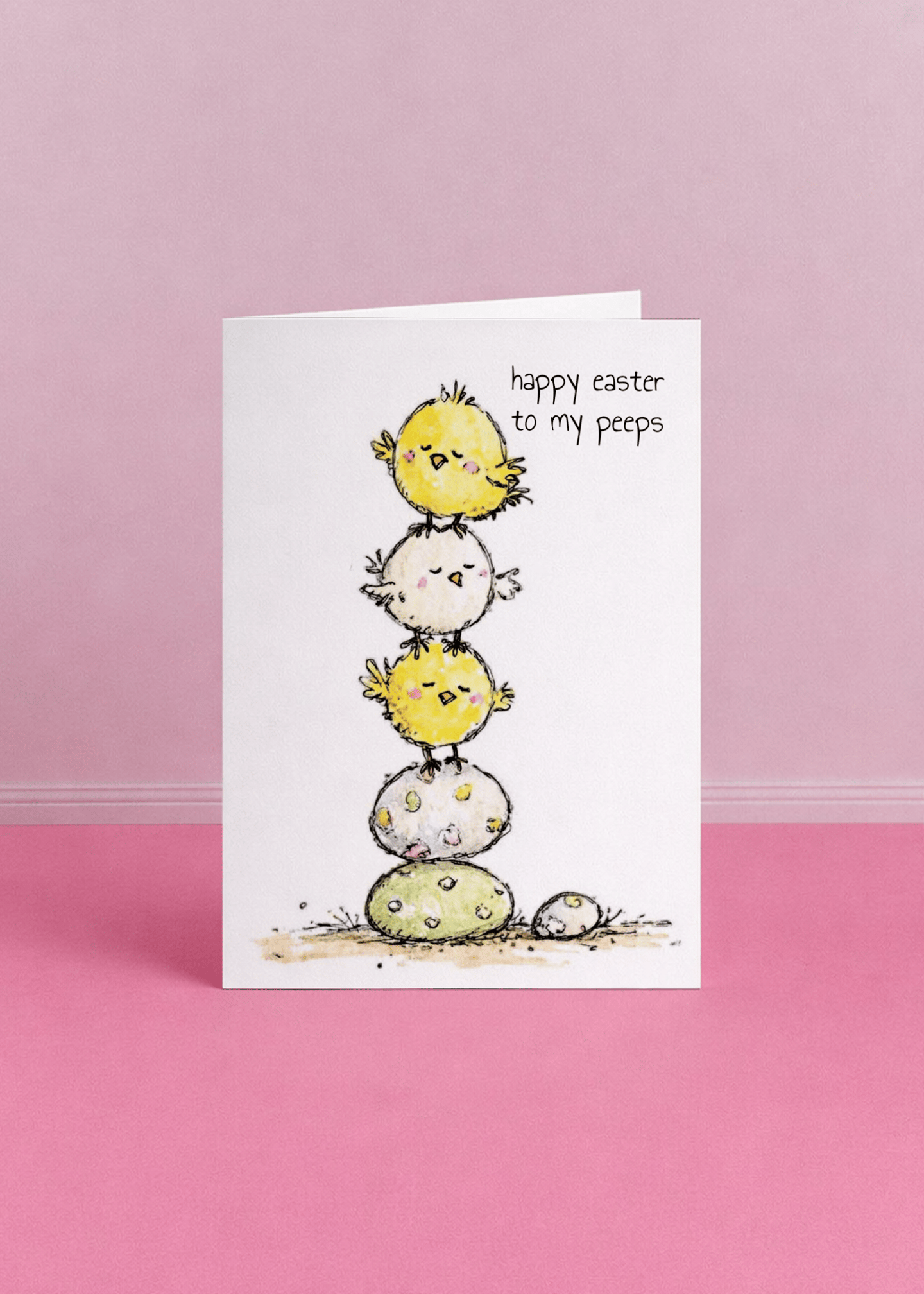 Easter Peeps Cuteness Card mockup 5
