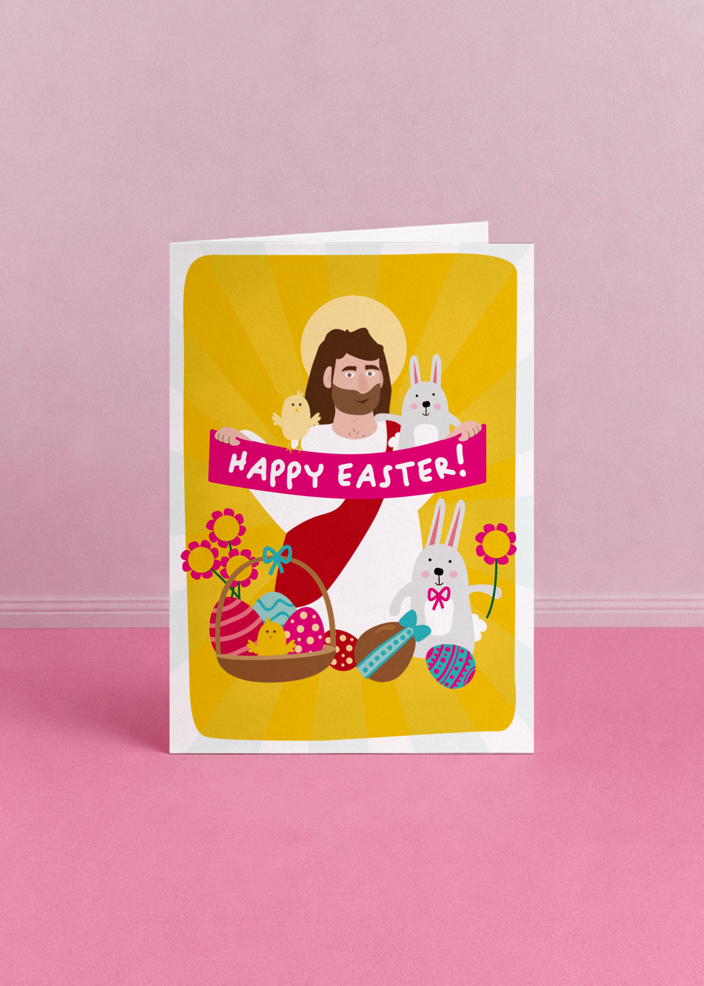 Joyful Easter Greetings Card mockup 5