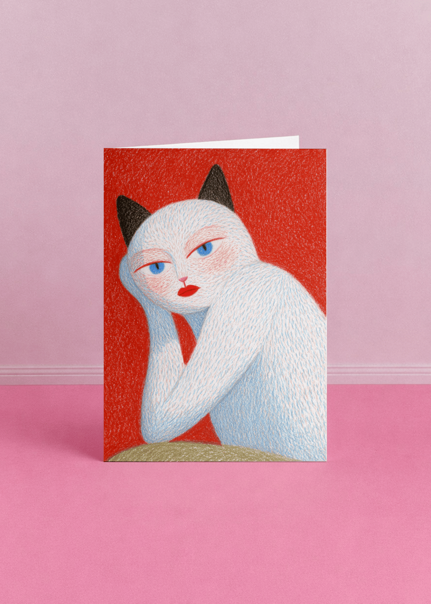 weird cat posing mockup 5