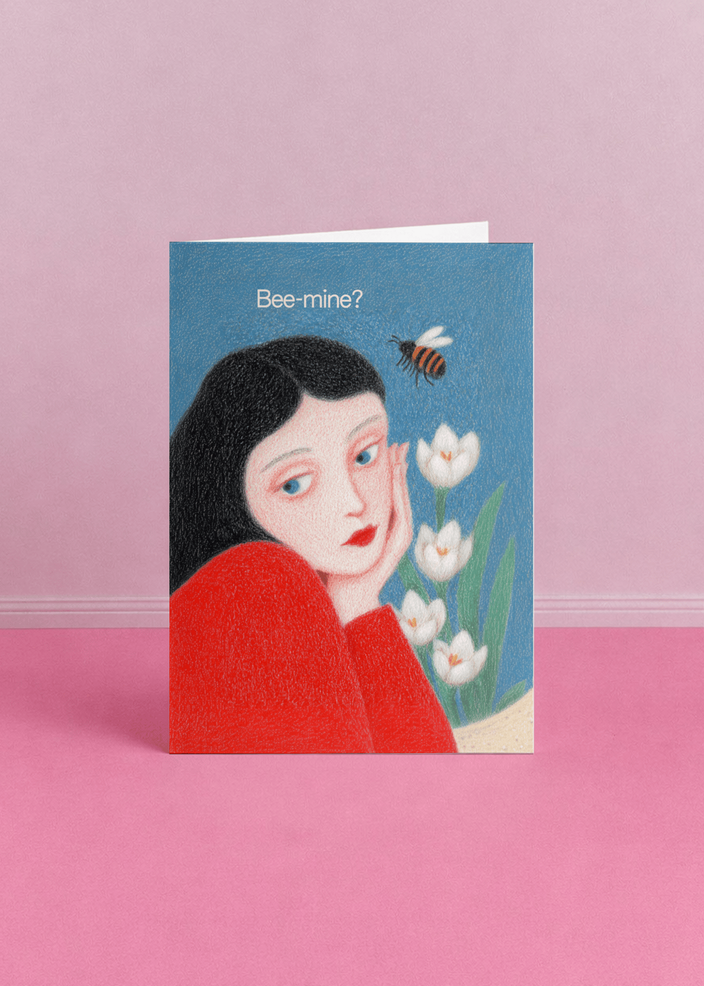 Bee-mine? Love Card mockup 5