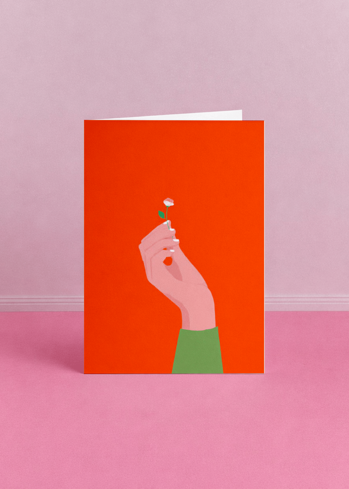 Delicate Blossom Greeting Card mockup 5