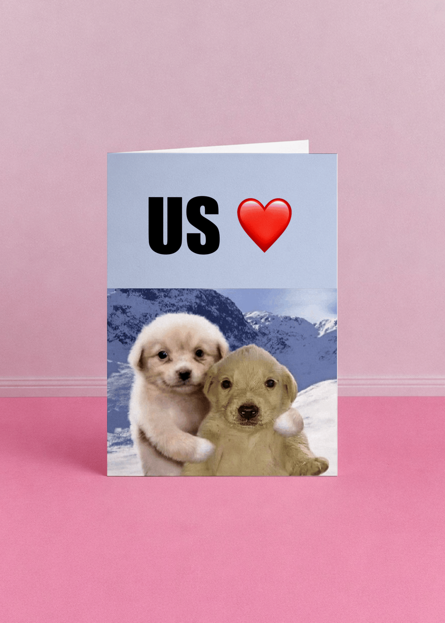 Puppy Love Duo Card mockup 5