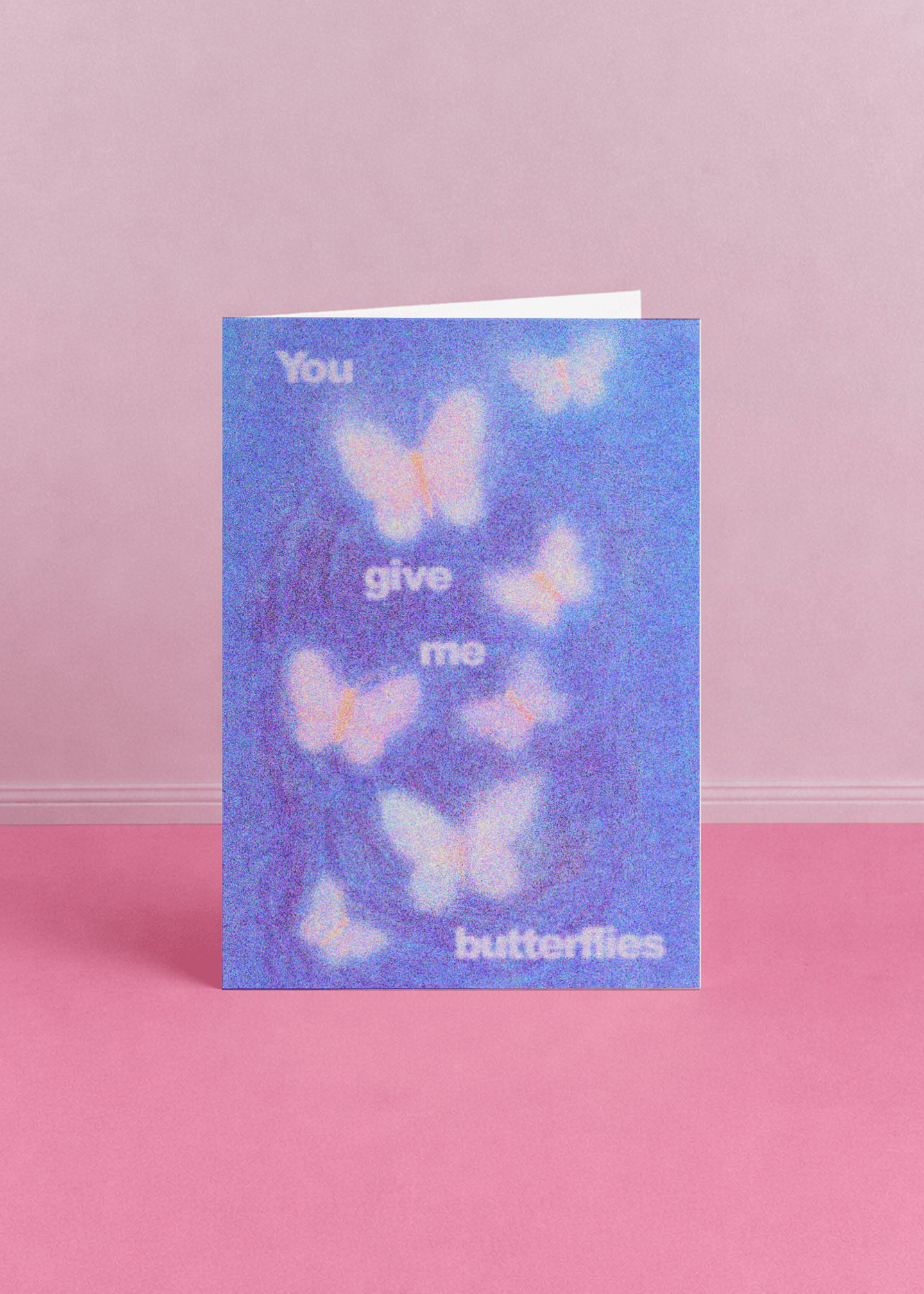 You Give Me Butterflies Card mockup 5