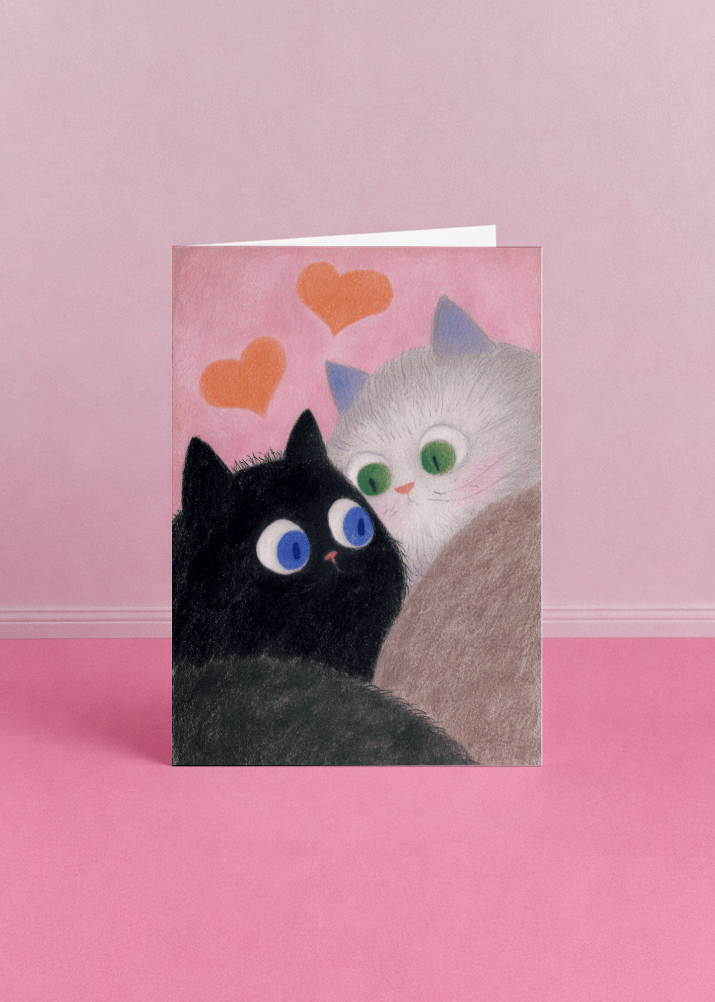 Purrfect Love Cats Card mockup 5