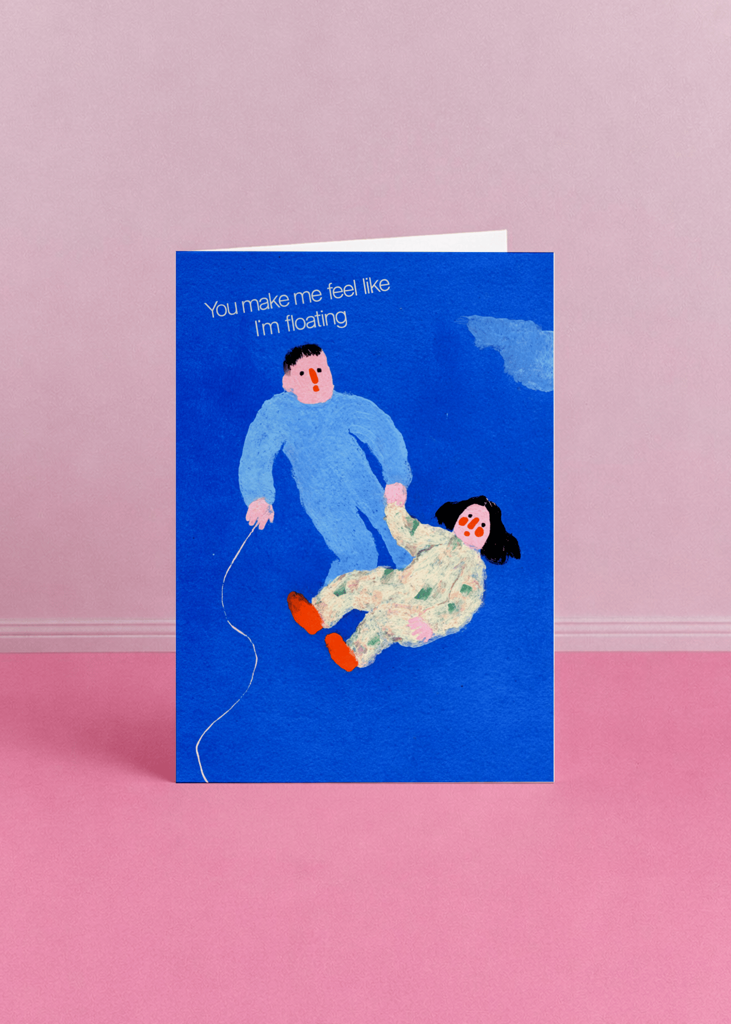 Floating Together Greeting Card mockup 5