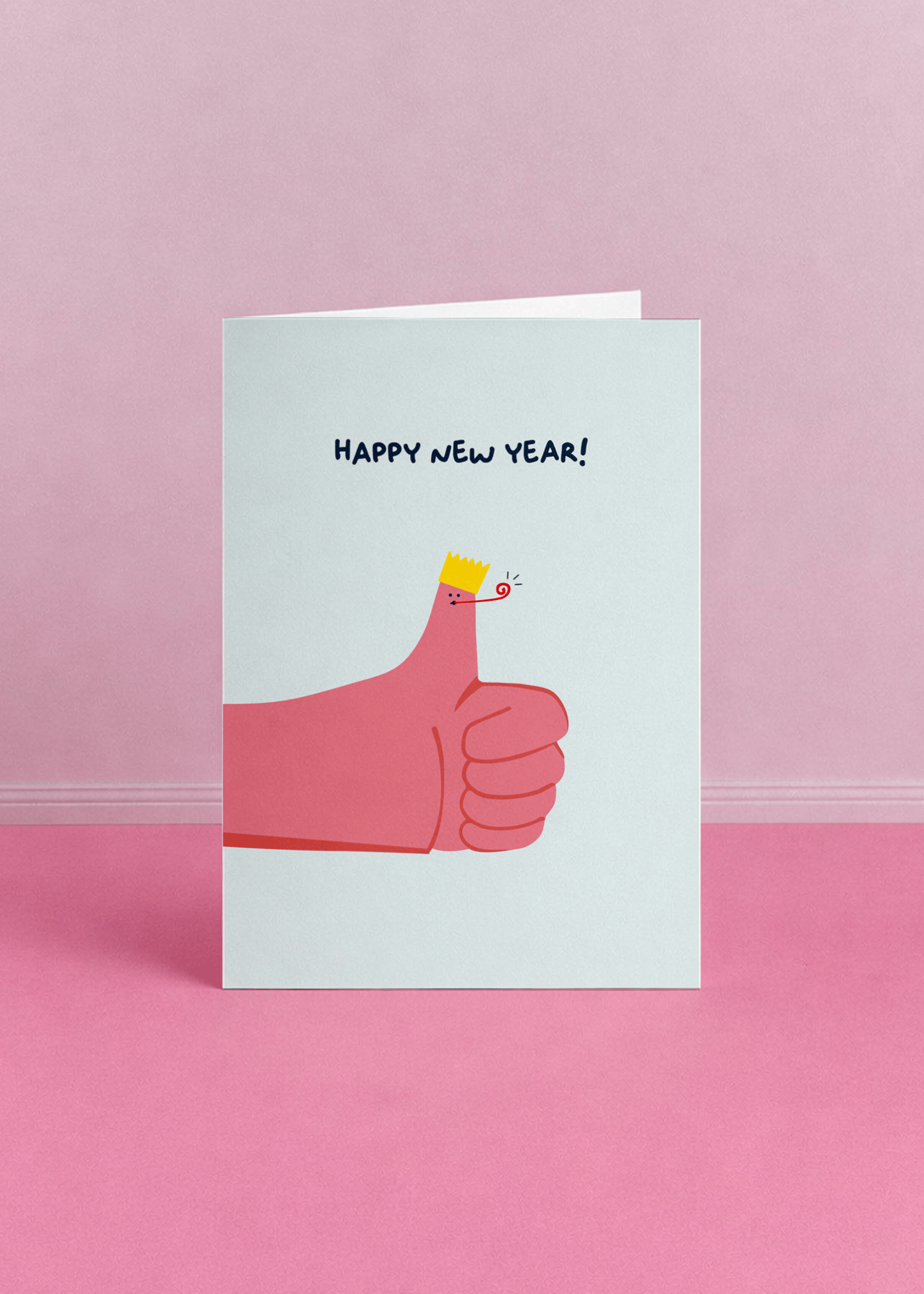 Festive New Year Thumbs Up! mockup 5