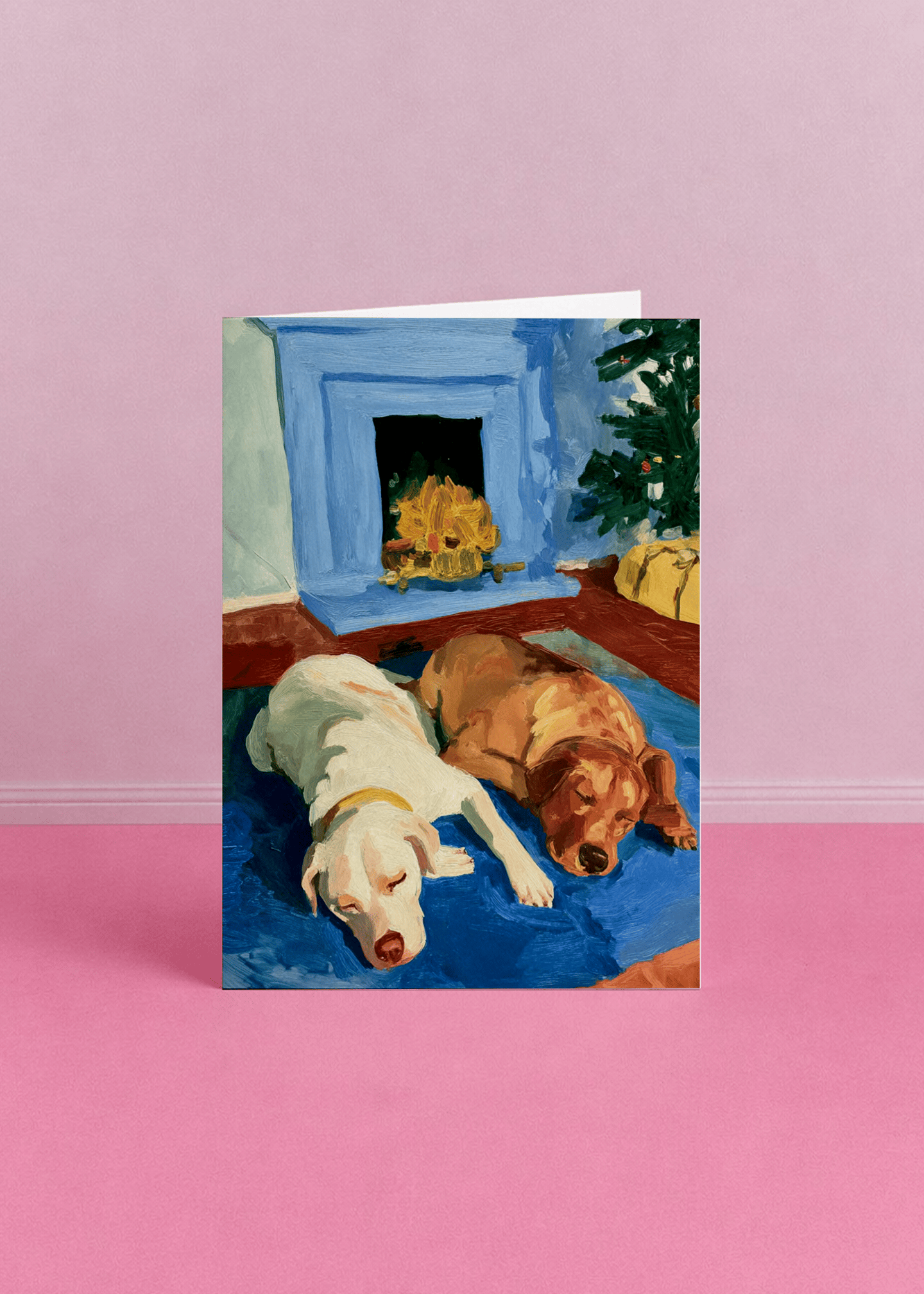 Cozy Canine Christmas Holiday Card mockup 5