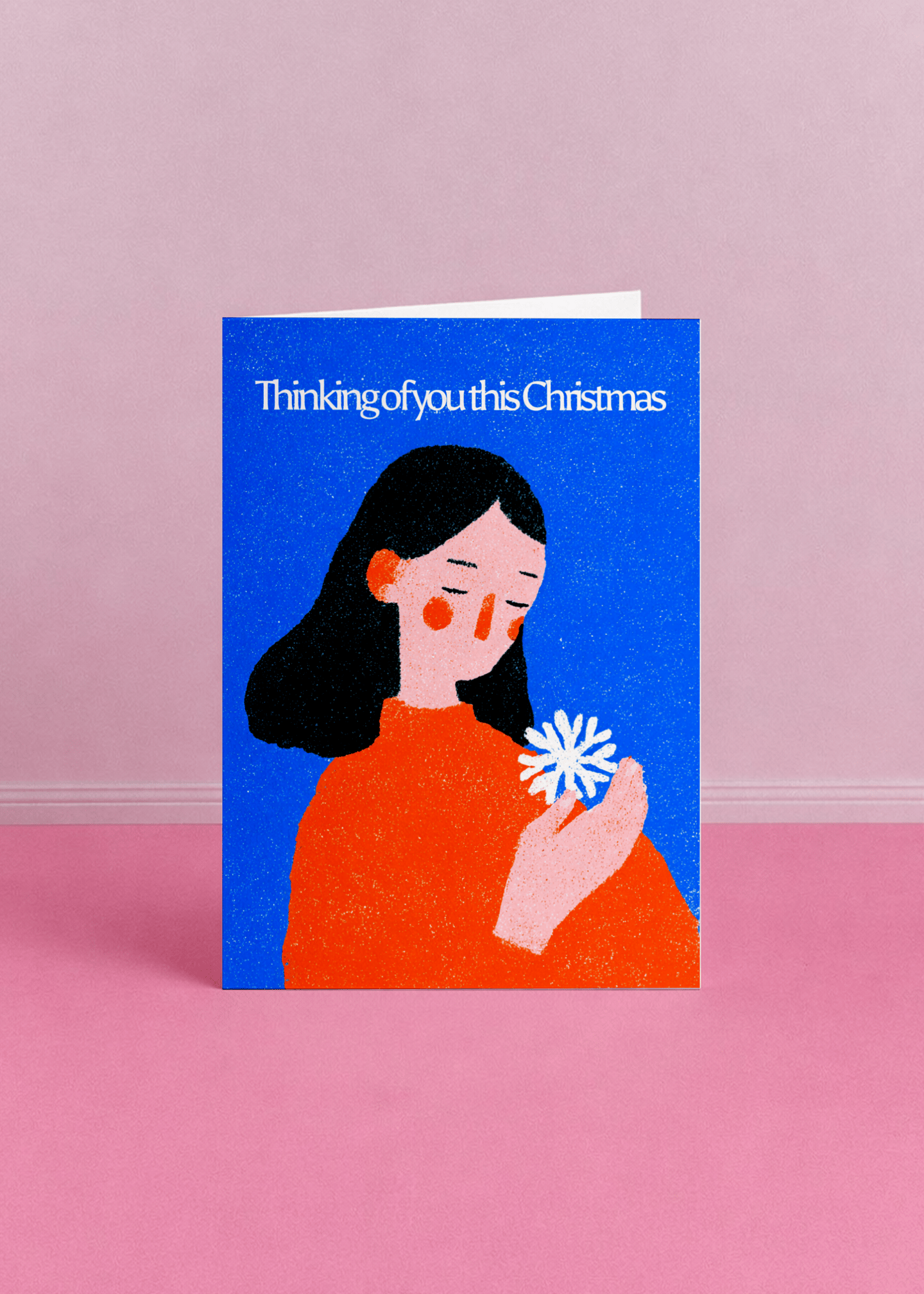 Warm Christmas Thoughts Card mockup 4