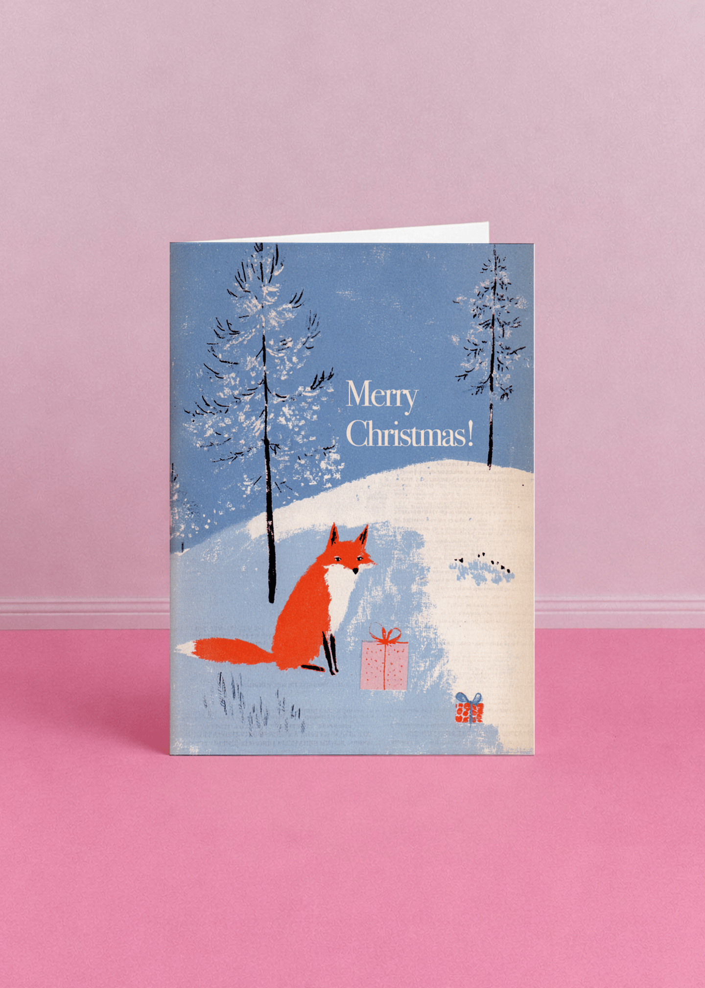 Festive Fox Christmas Card mockup 5