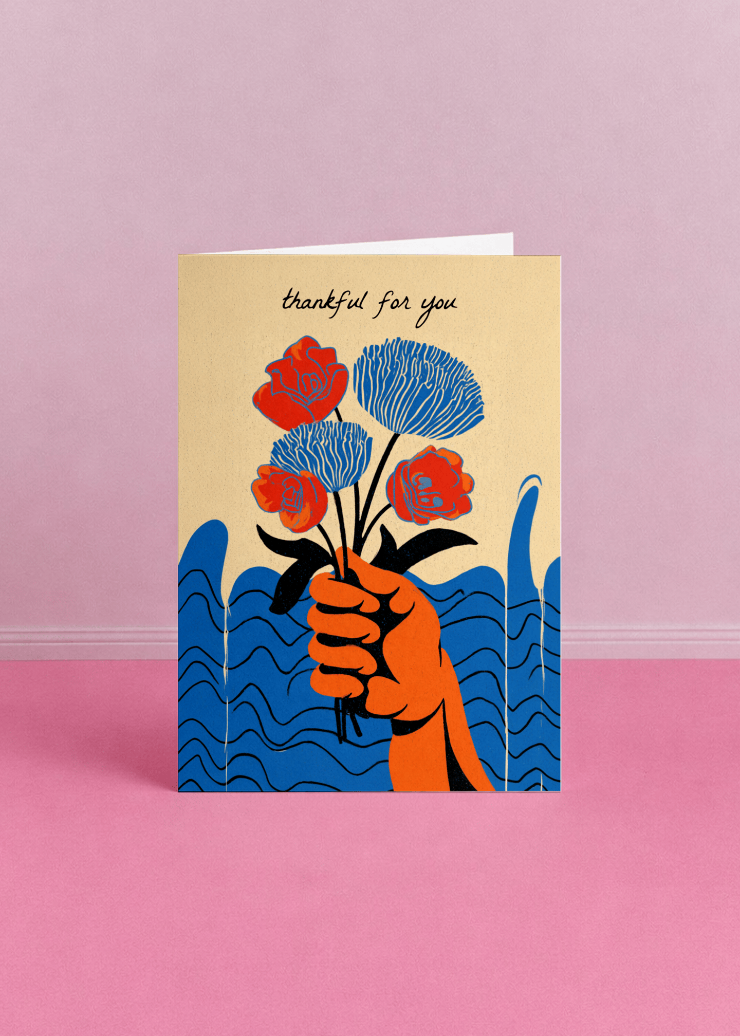 Floral Gratitude Card mockup 5