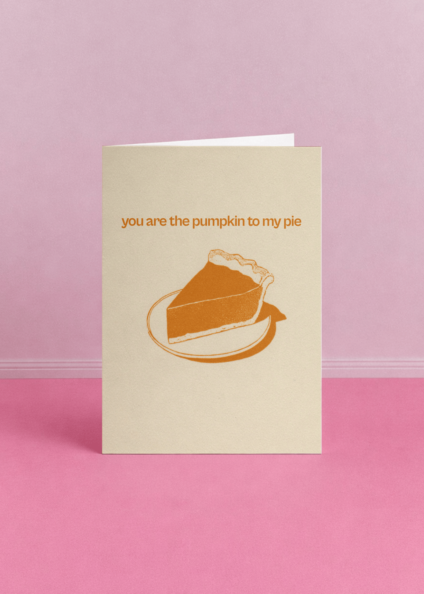 Pumpkin Pie Love Card mockup 5