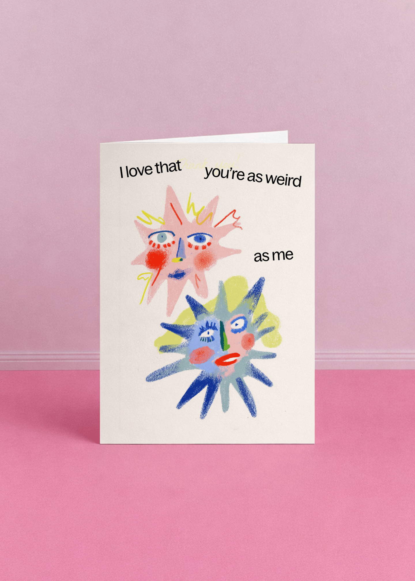 Quirky Friendship Card mockup 5