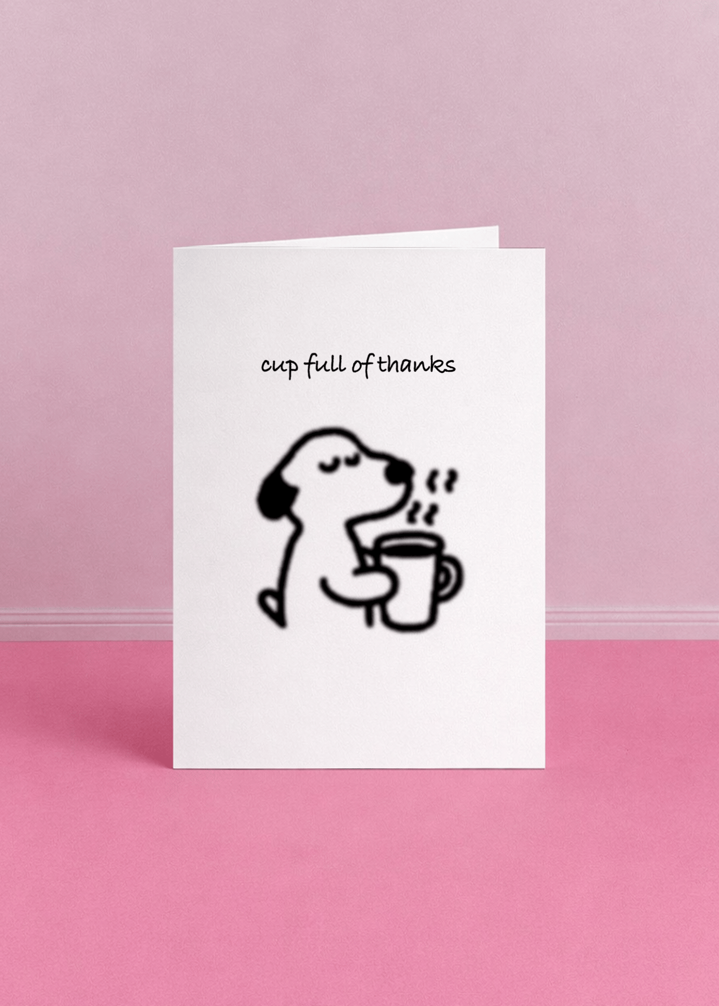 Cup Full of Thanks Card mockup 5