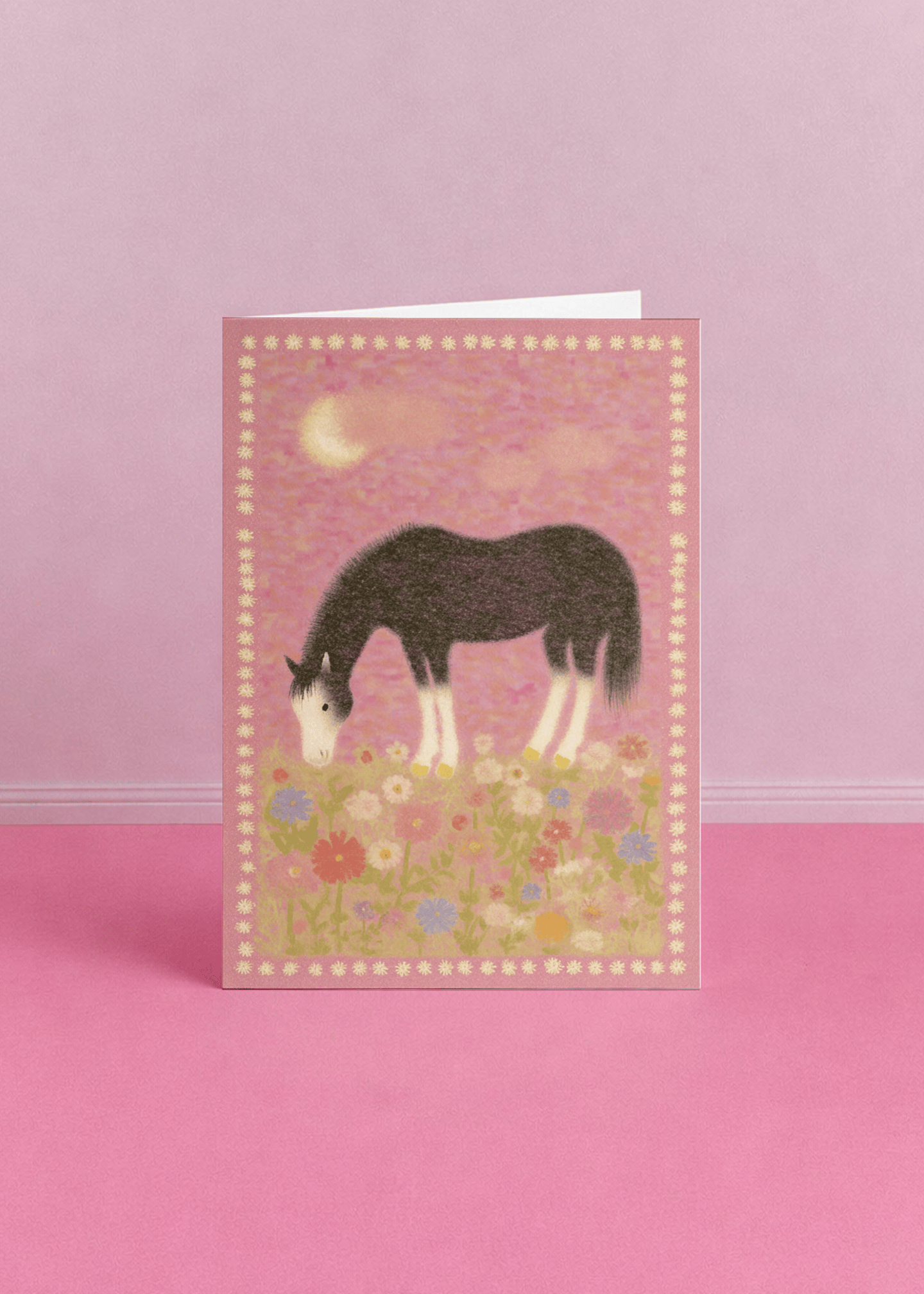 Pastel Horse Floral Serenity mockup 5