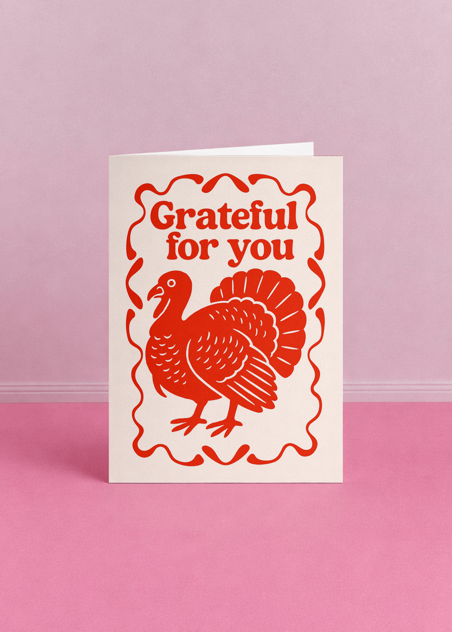 Thankful Turkey Card mockup 5