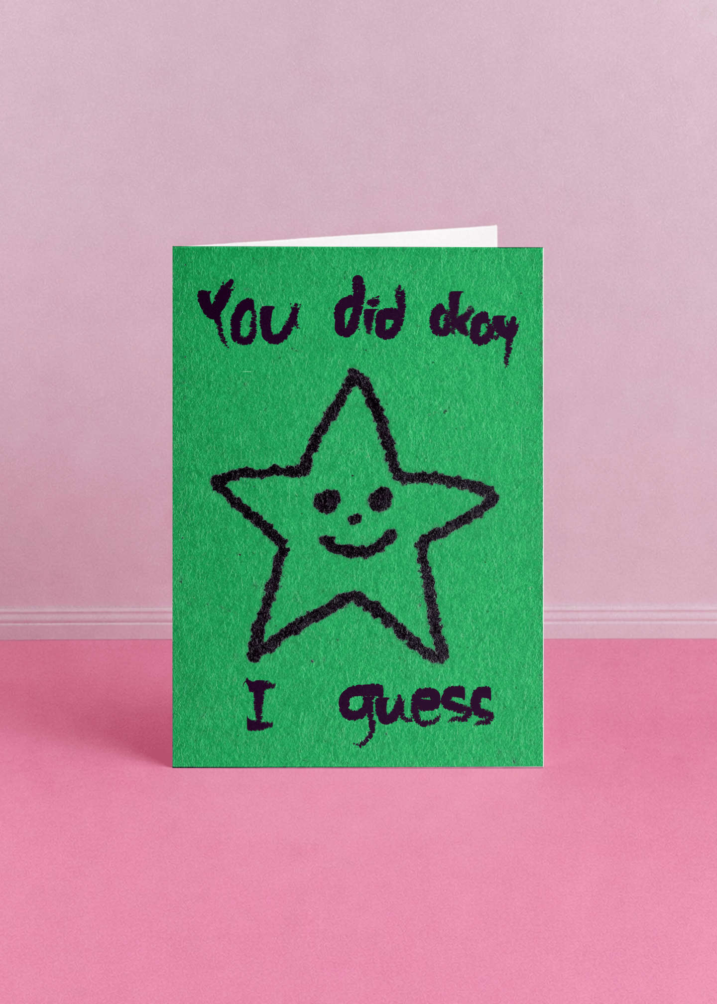 You Did Okay Star Card mockup 5