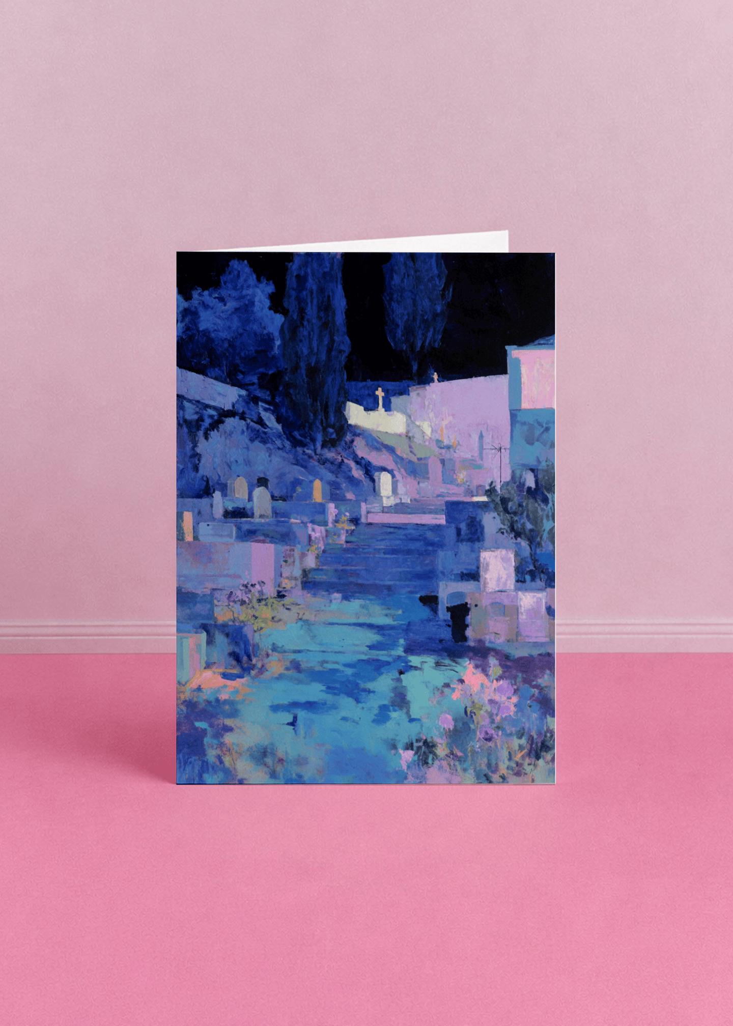 Tranquil Twilight Cemetery mockup 5