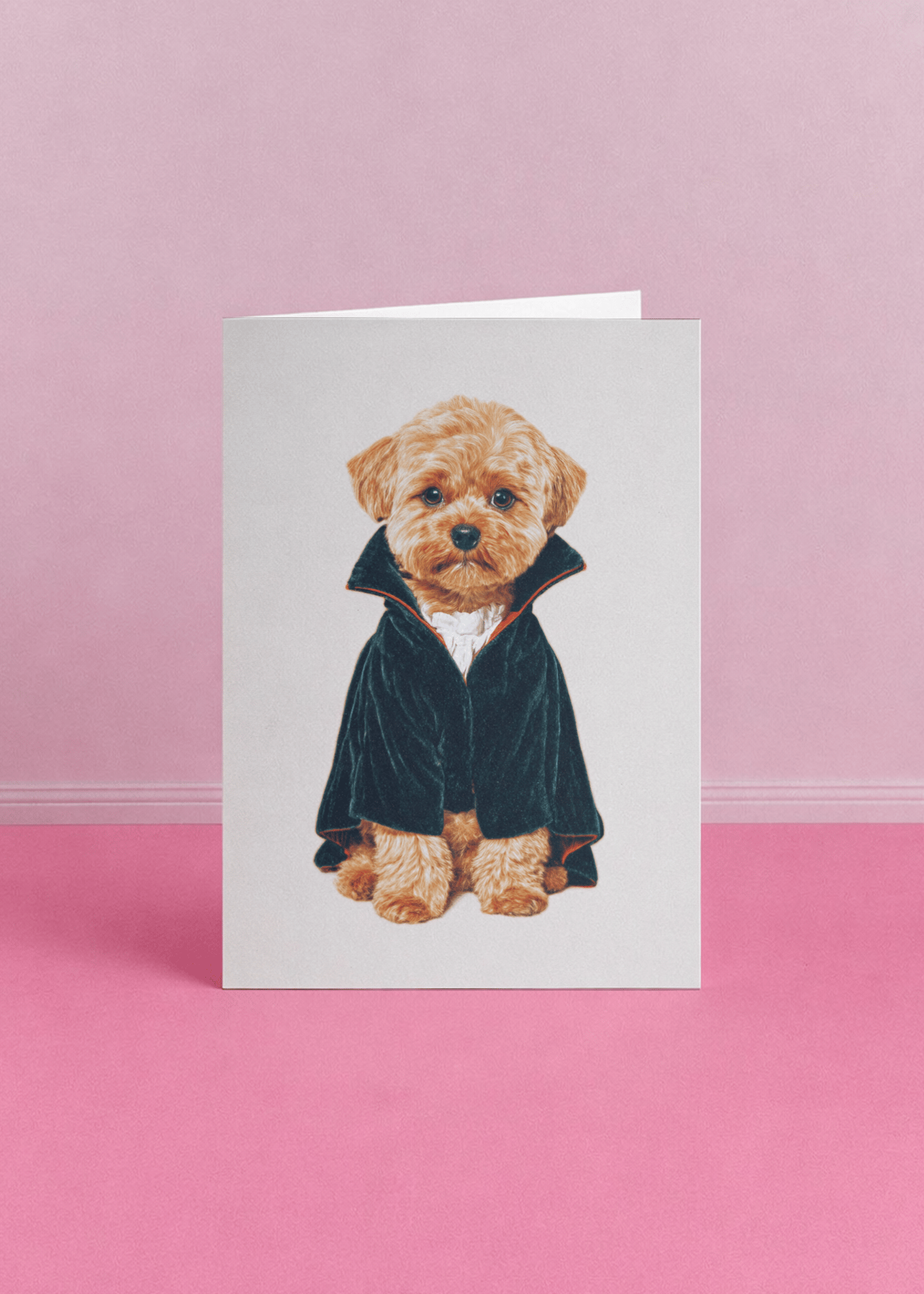 Cute Pup in Costume Card mockup 5