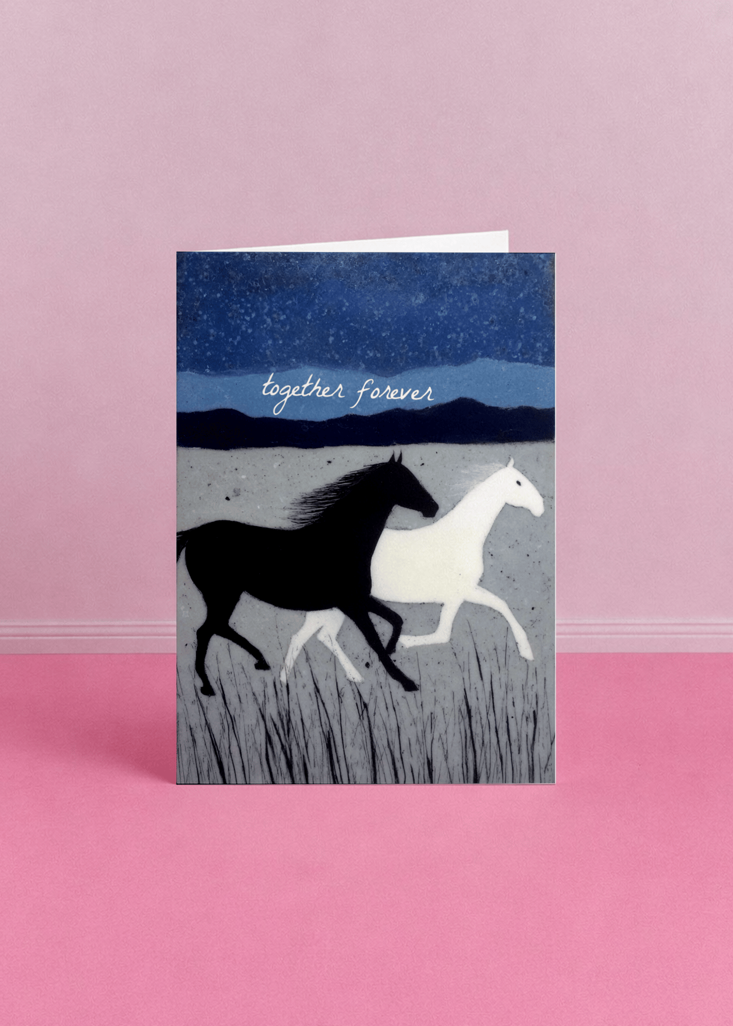 Together Forever Horse Card mockup 5