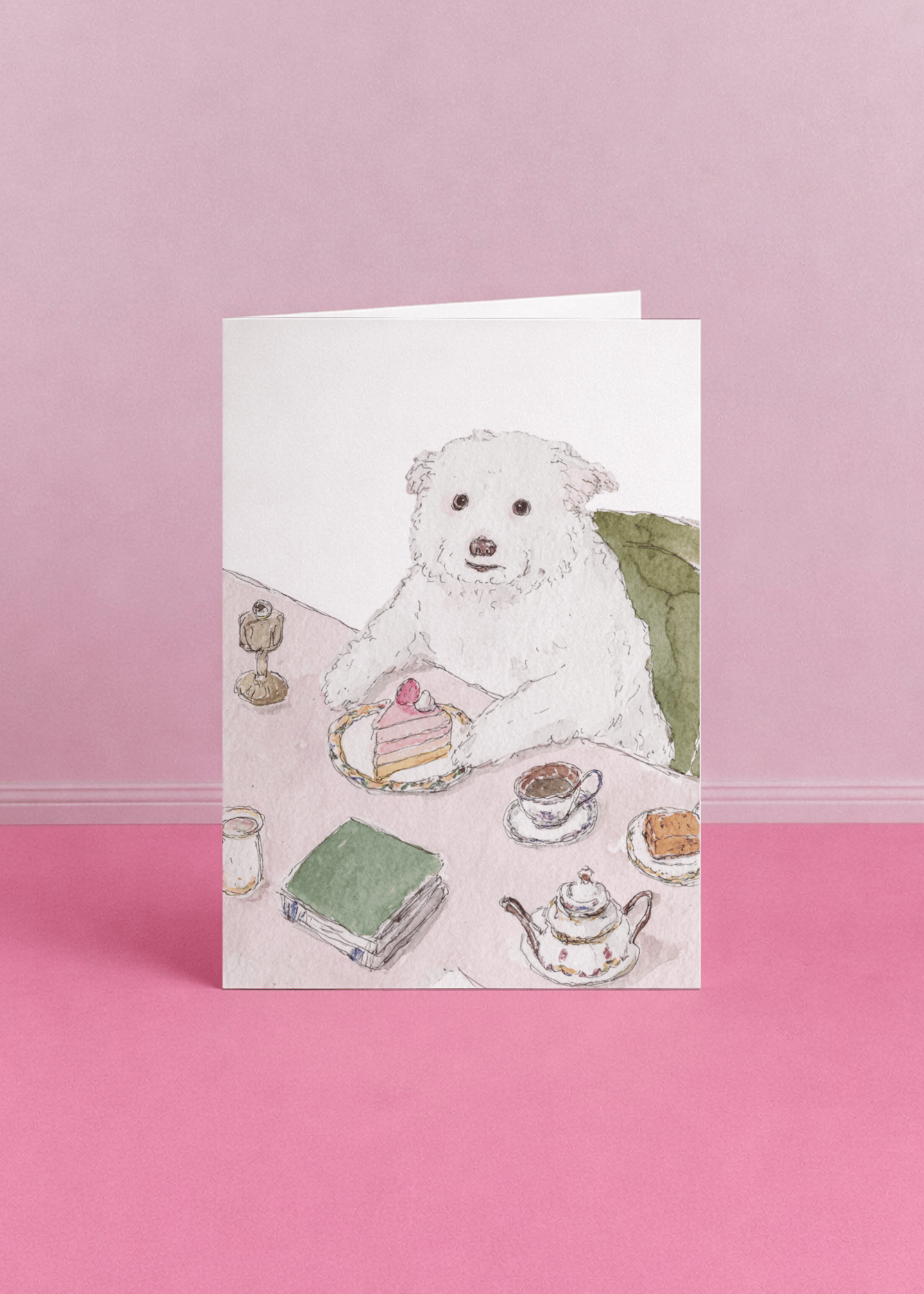 Paws & Pastries Celebration Card mockup 5