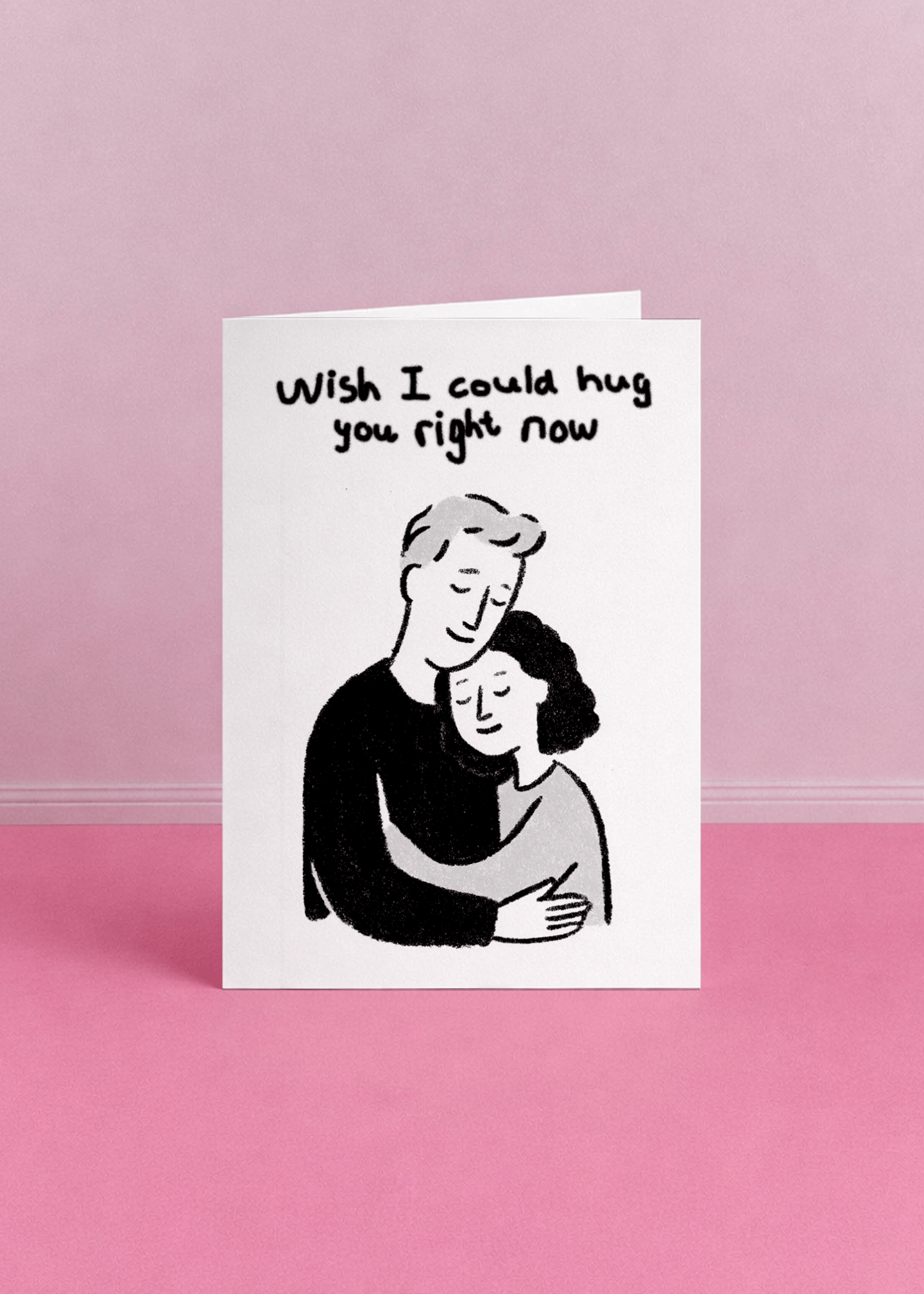 Wish I Could Hug You Right Now Card mockup 5