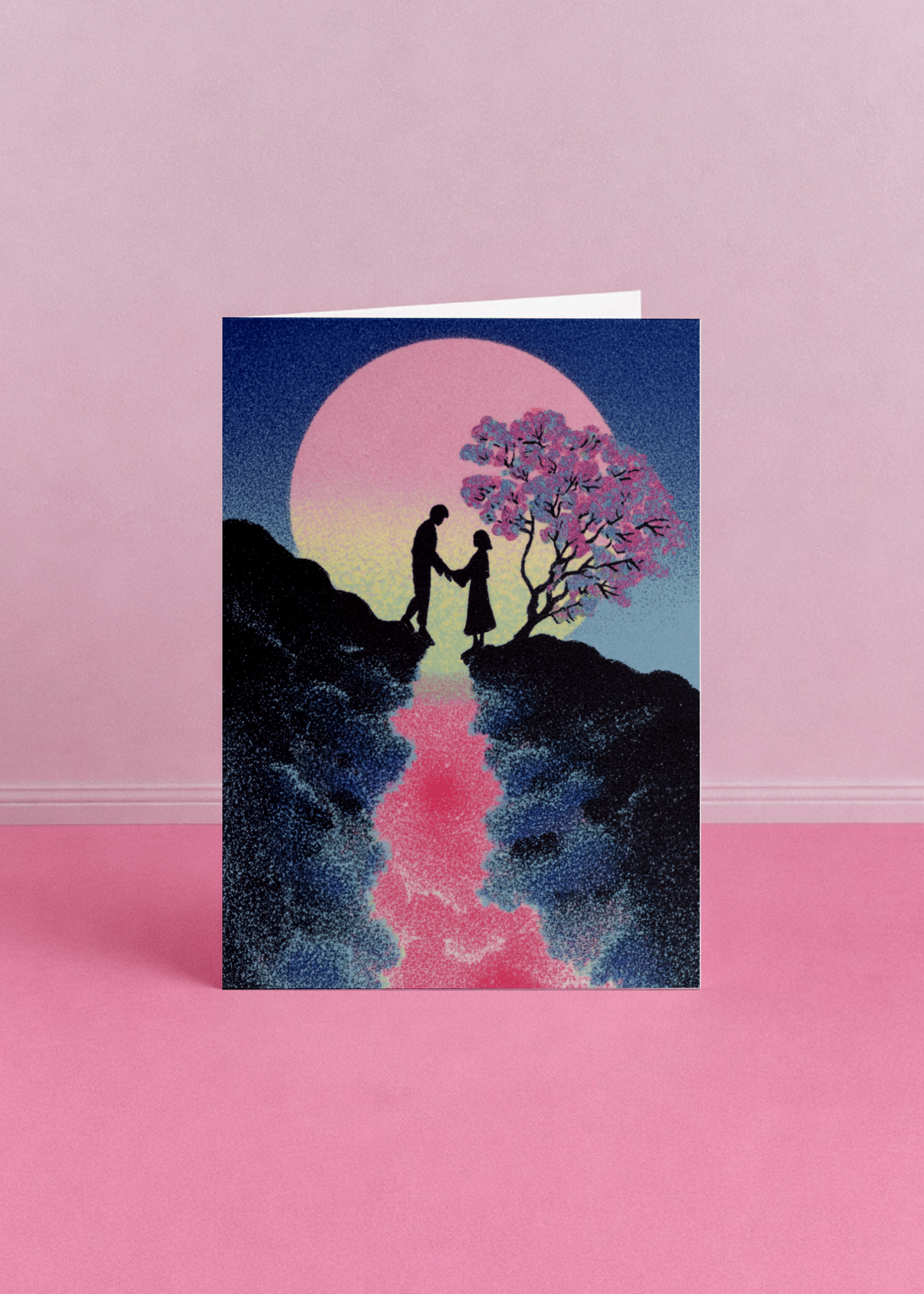 Moonlit Love Under Cherry Blossoms mockup 5