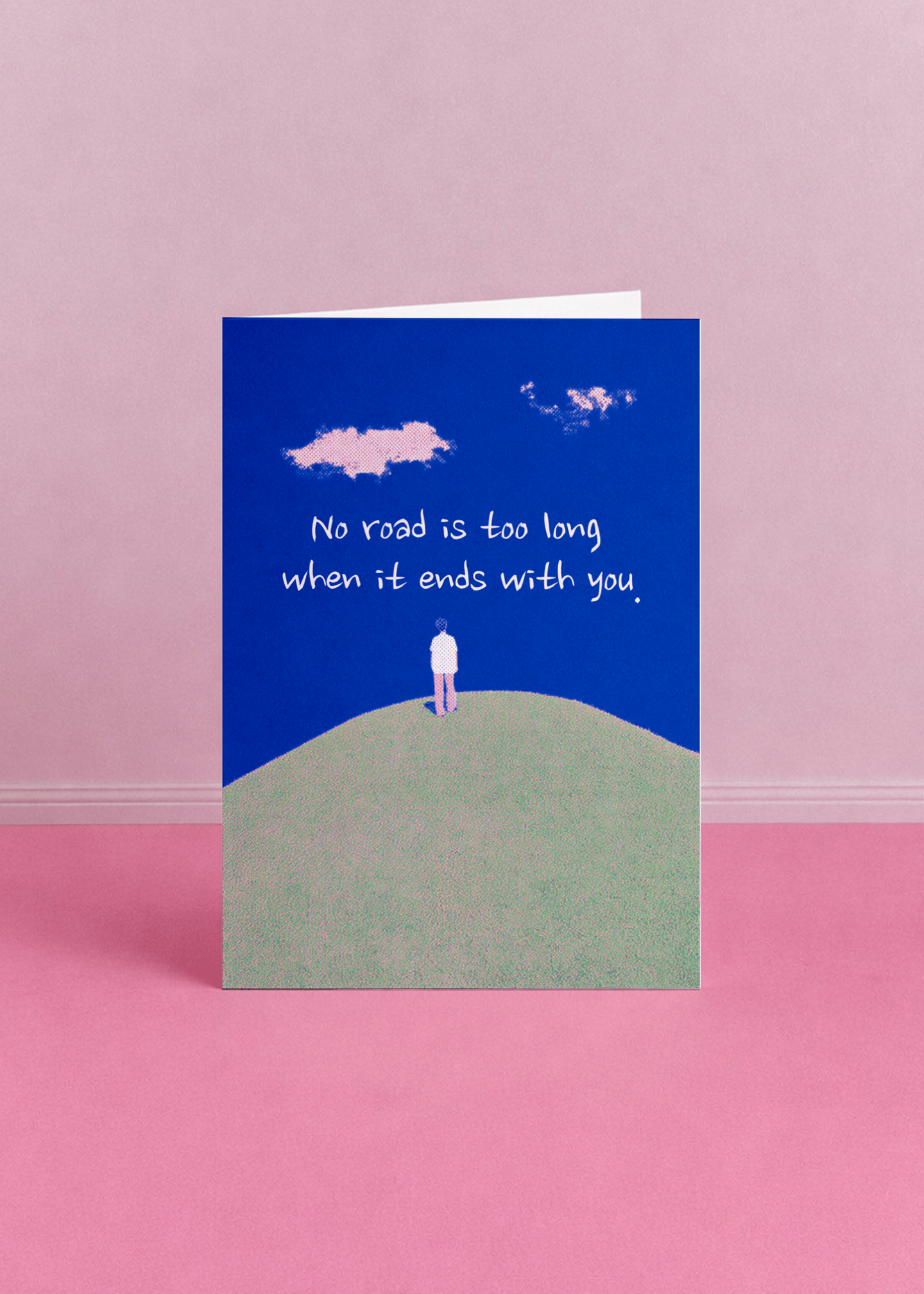 No Road Too Long Love Journey Card mockup 5