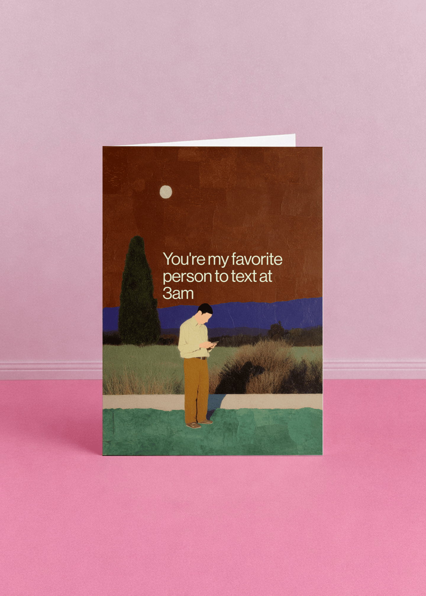Favorite Person to Text at 3am Card mockup 5