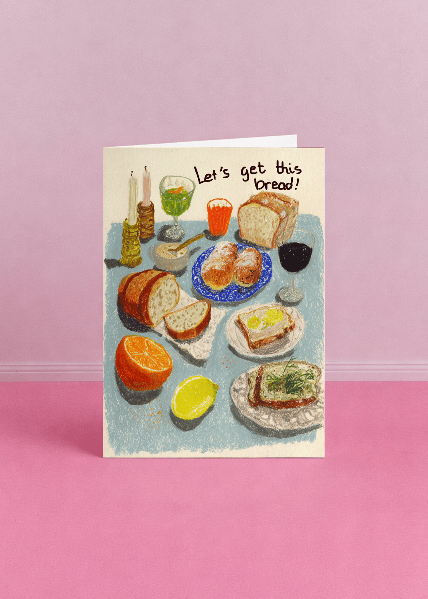 Let’s Get This Bread Card mockup 5