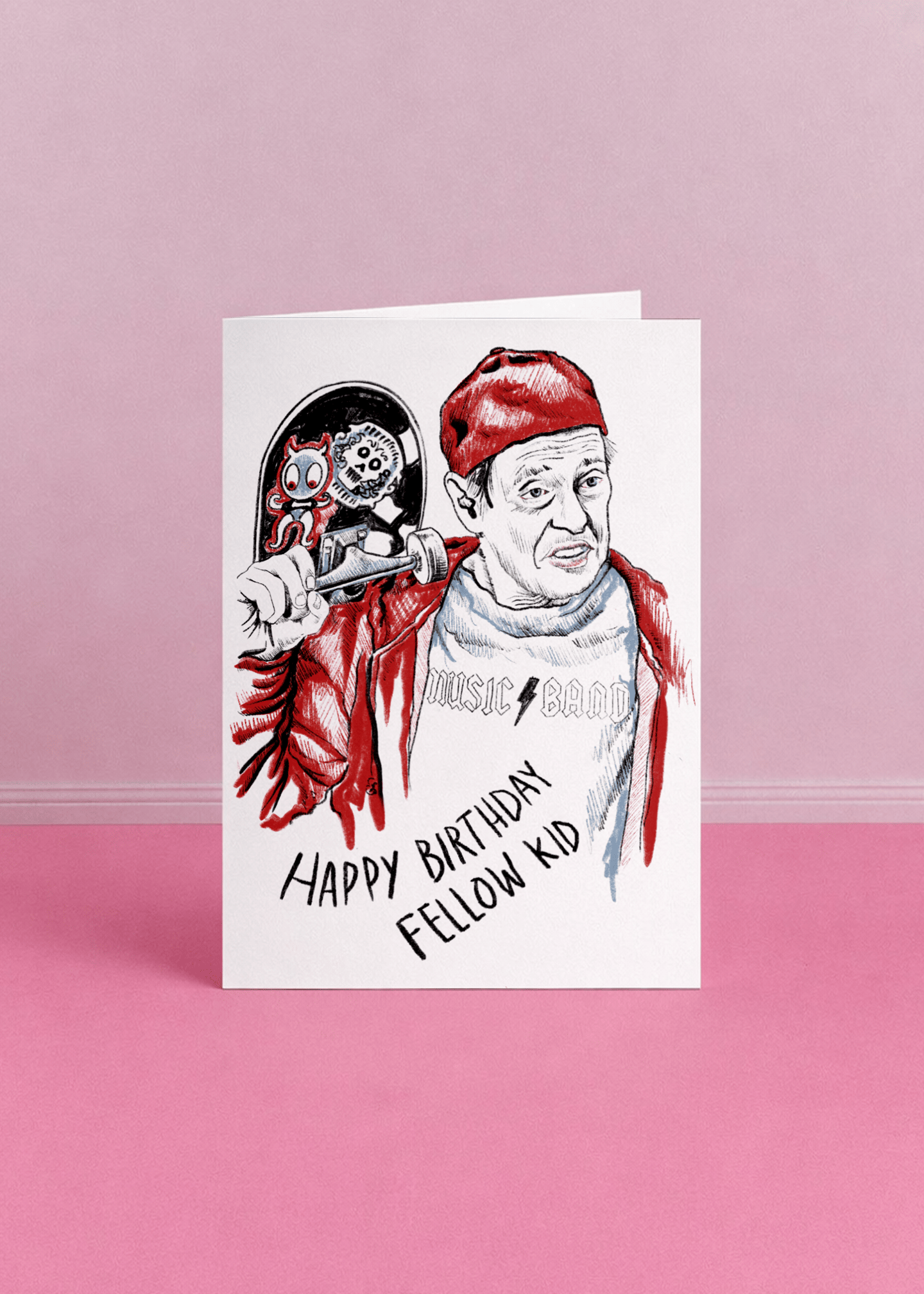 Happy Birthday Fellow Kid Card mockup 5