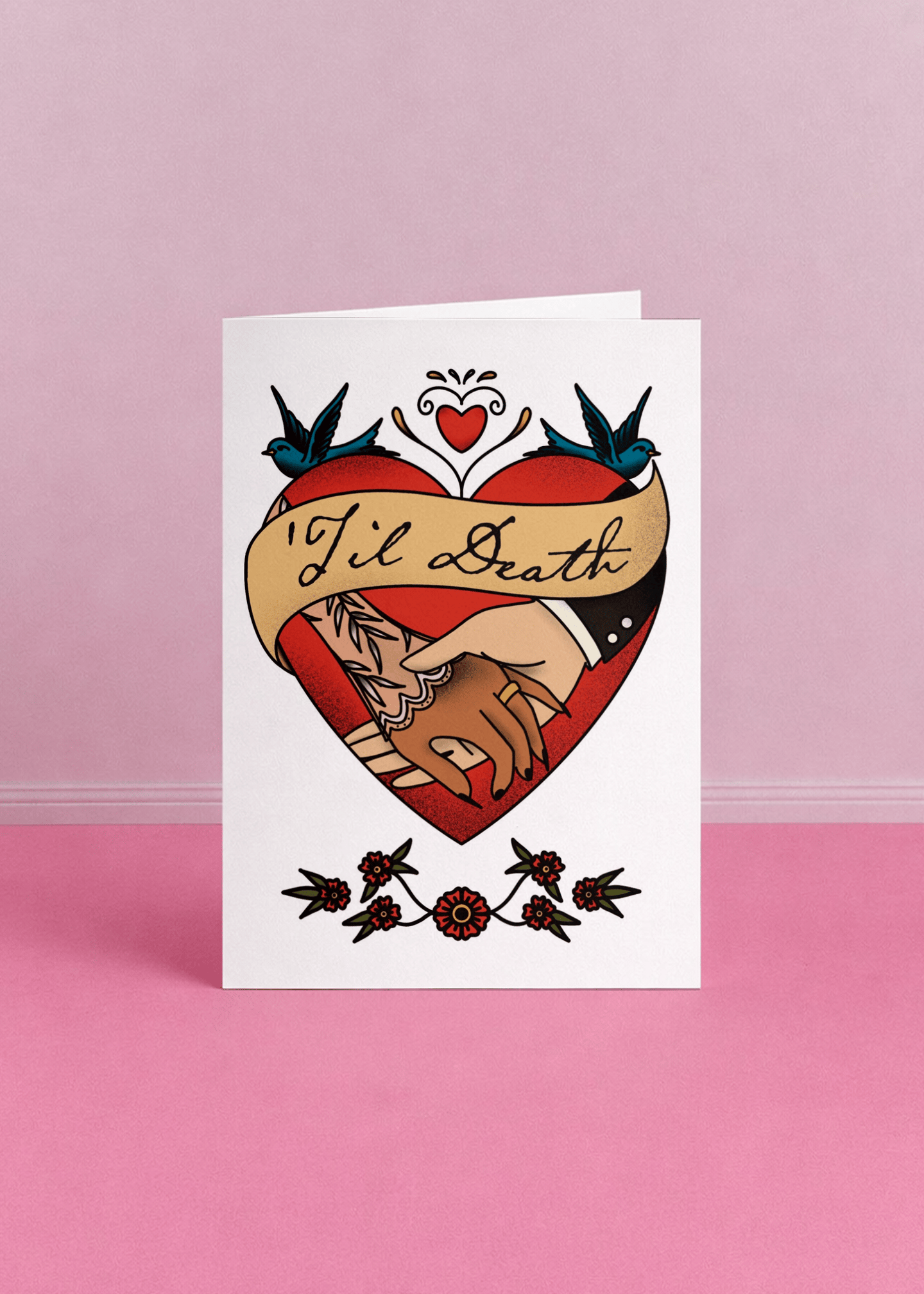 Til Death Love Card mockup 5