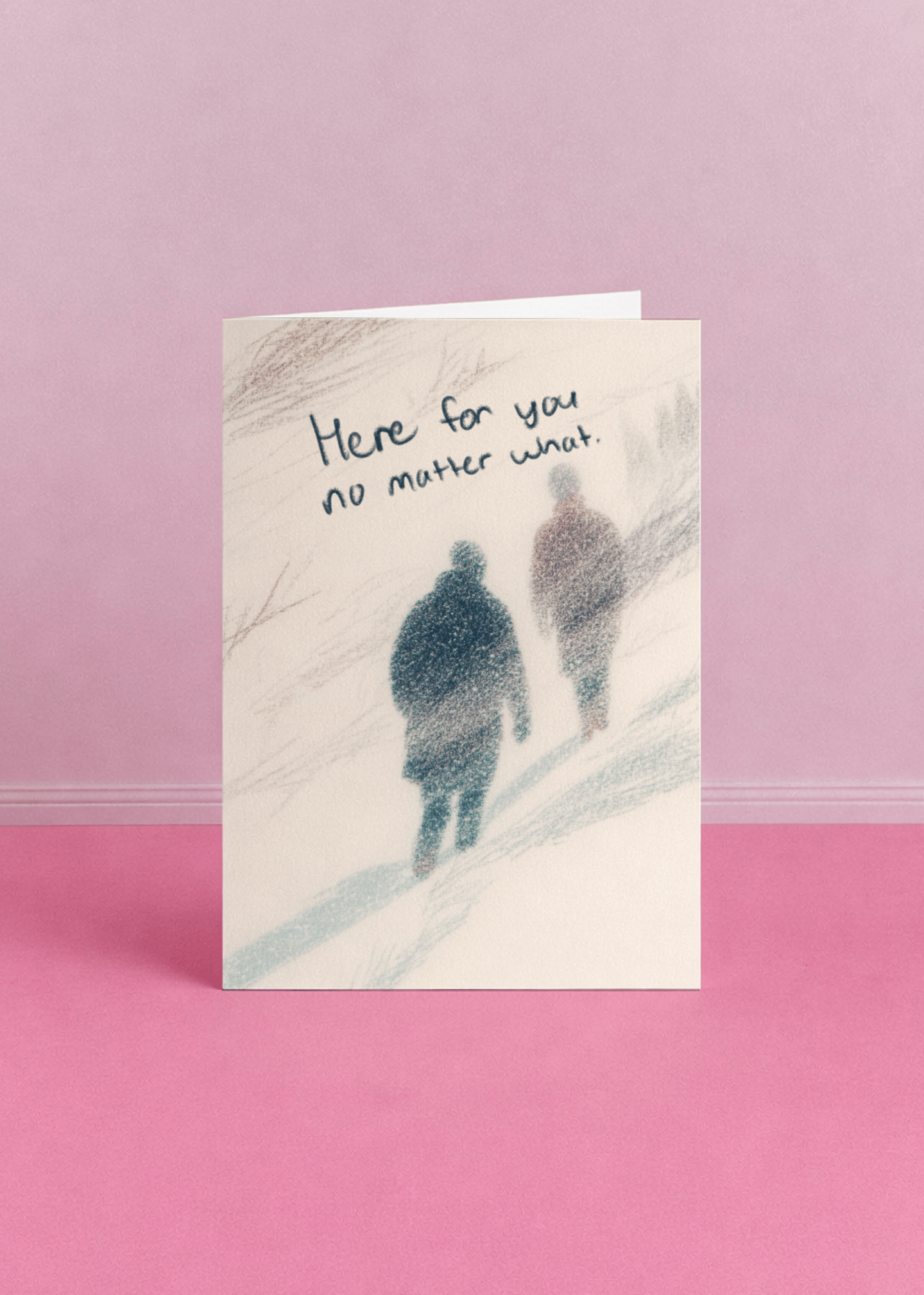 Here for You No Matter What Card mockup 4