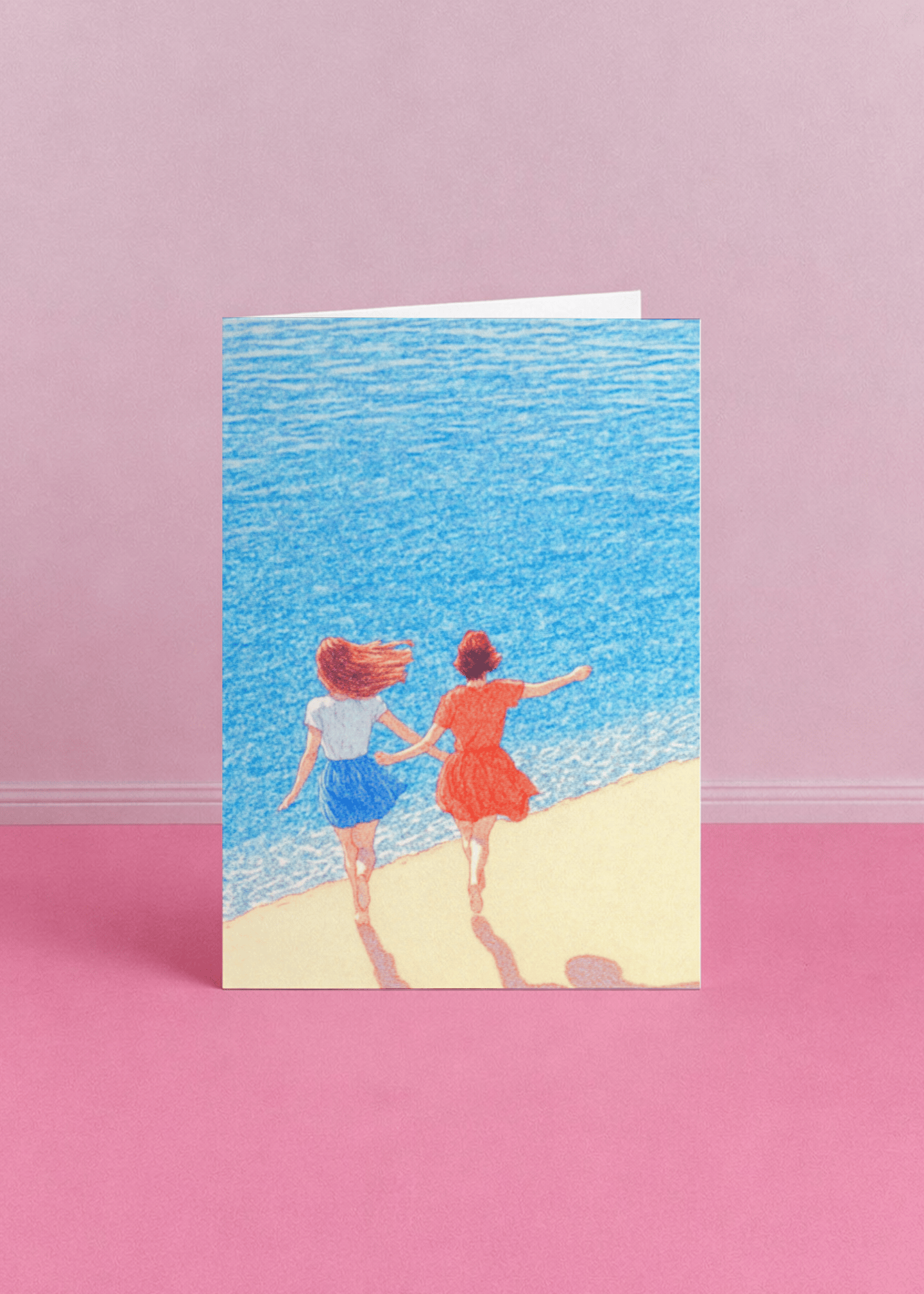 Running Into the Sea With You Card mockup 5