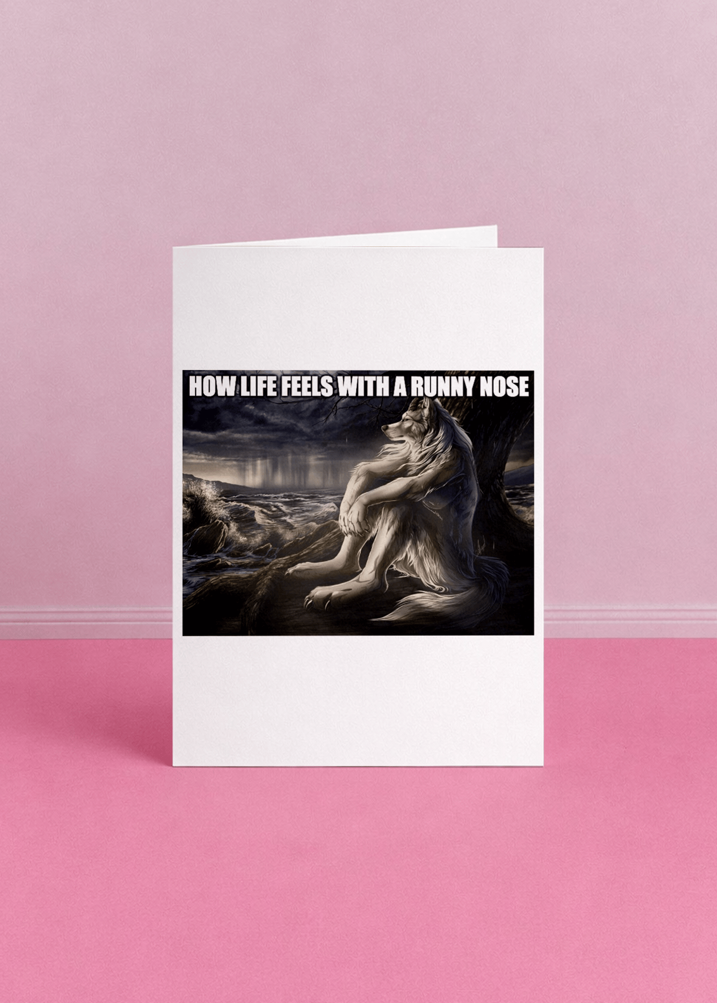Life With a Runny Nose Card mockup 5