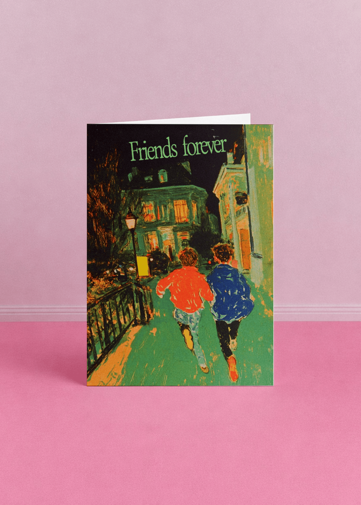 Friends Forever Night Run Card mockup 4