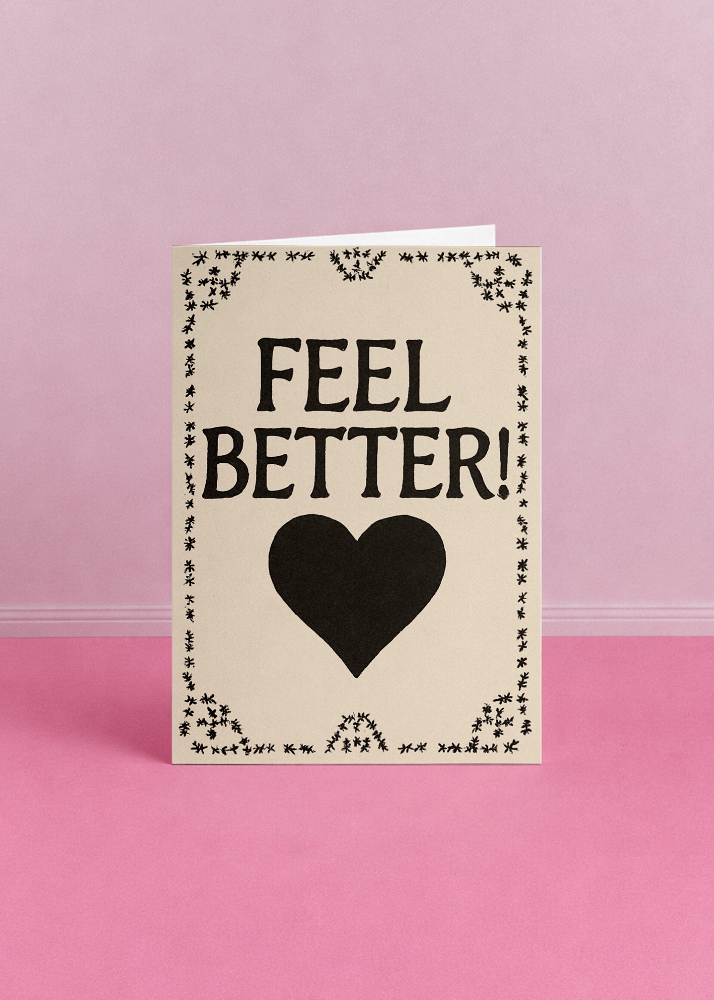 Feel Better Heart Card mockup 5