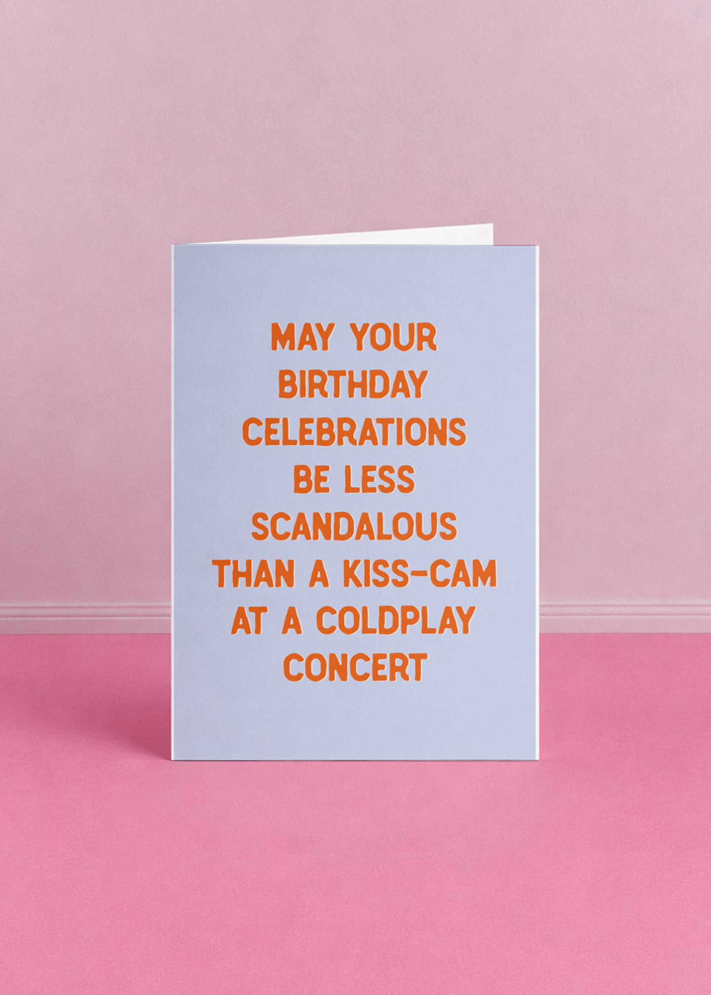 Coldplay Concert Birthday Card mockup 5