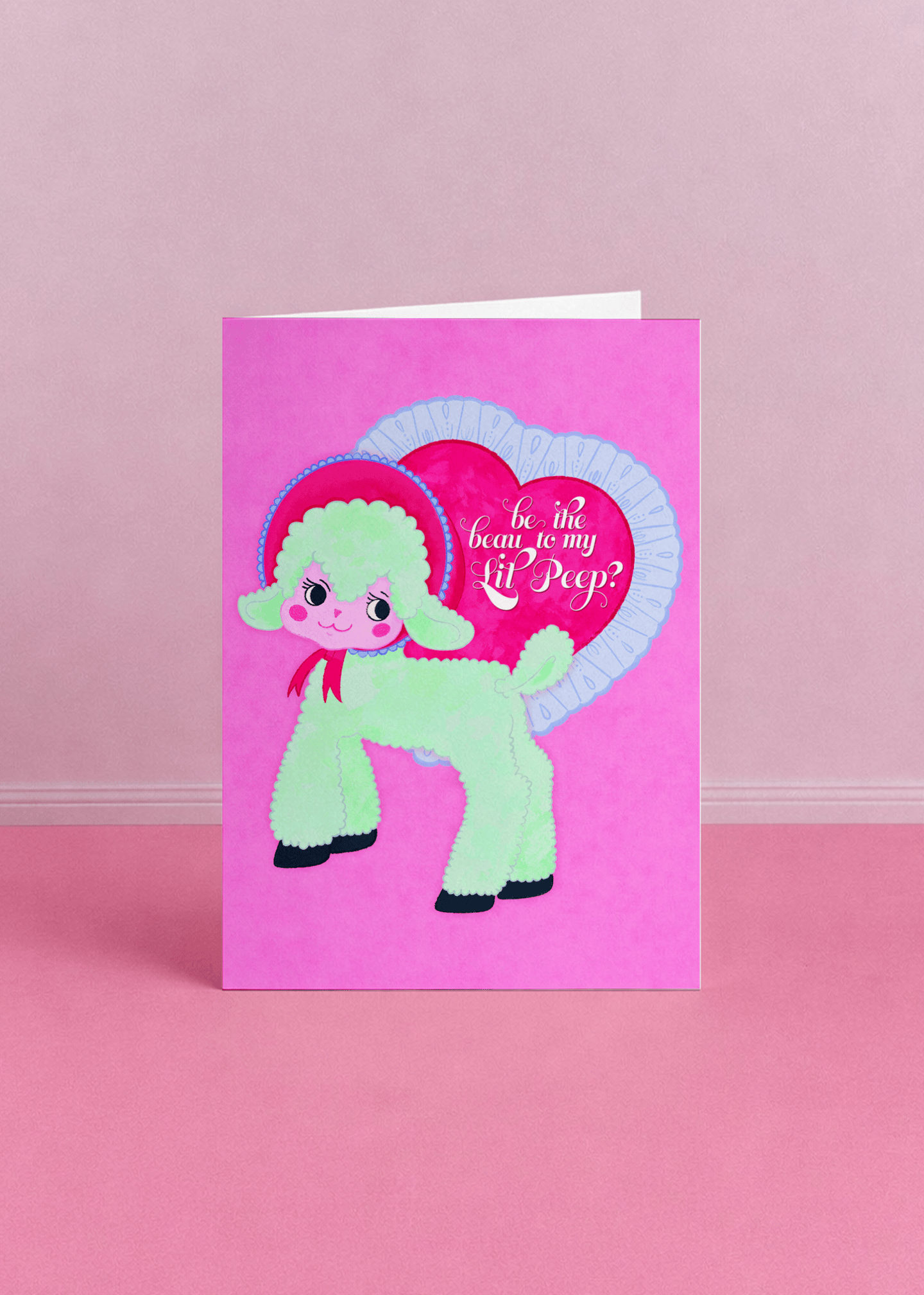 Be the Beau to My Lil Peep? Card mockup 5