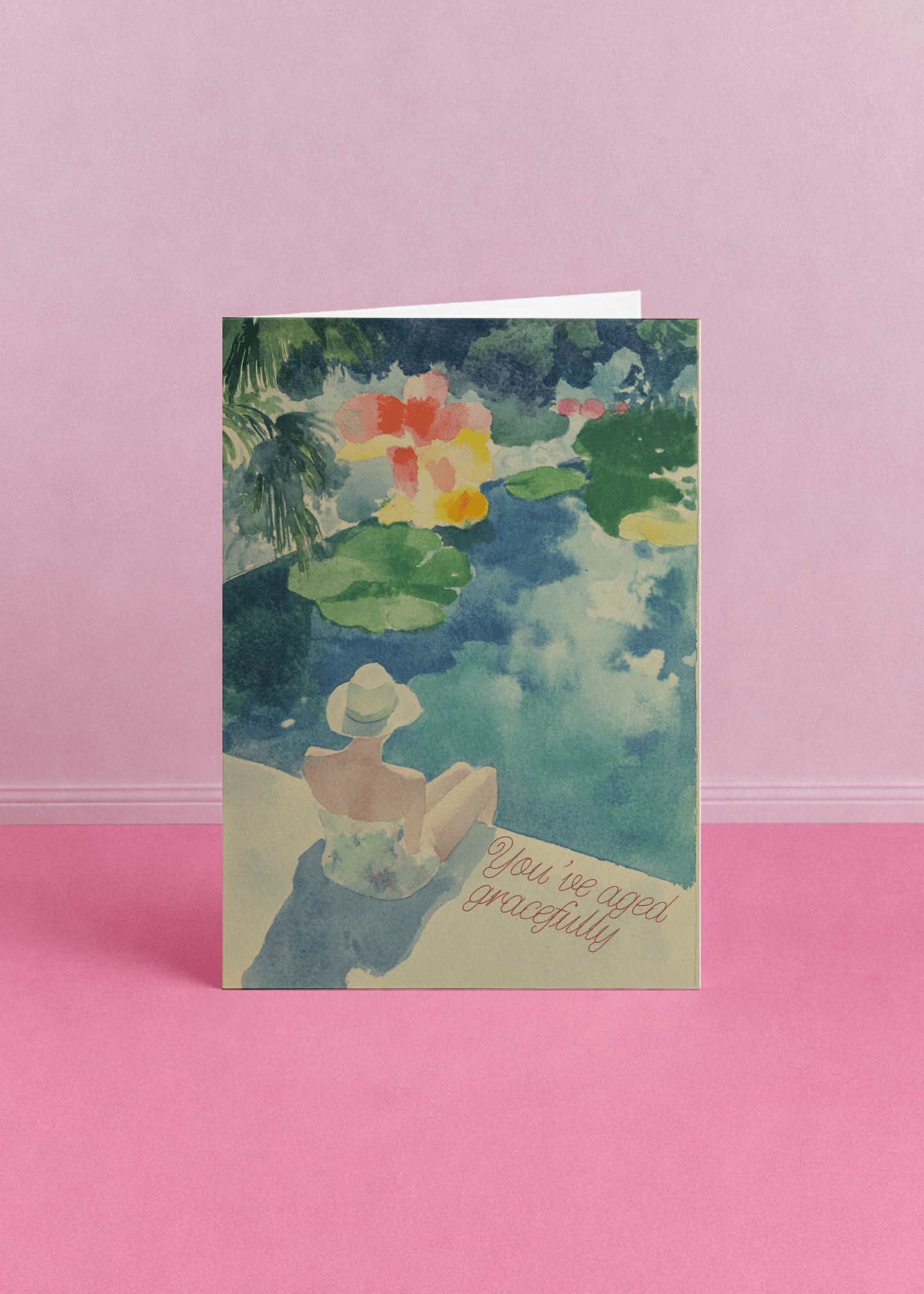 Aged Gracefully Birthday Card mockup 5