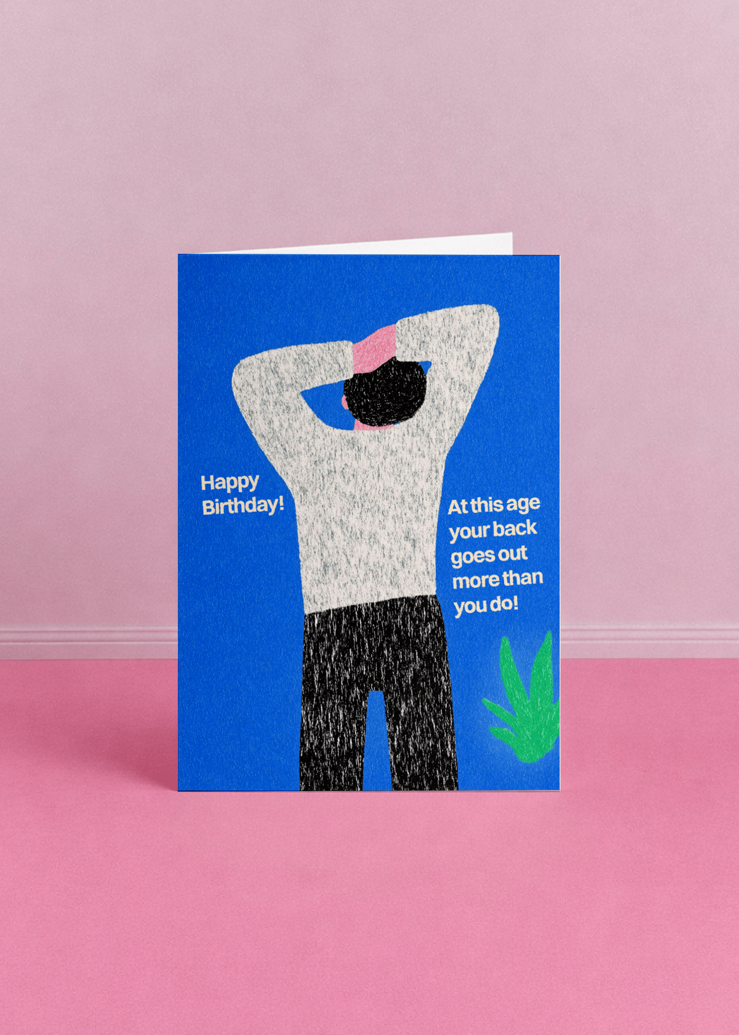 Back Goes Out Birthday Card mockup 4