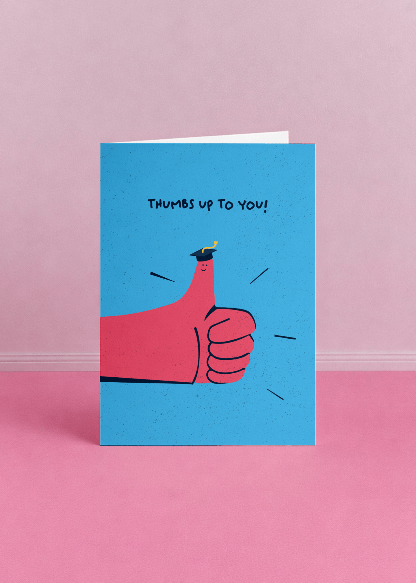 Thumbs Up Grad Card mockup 5