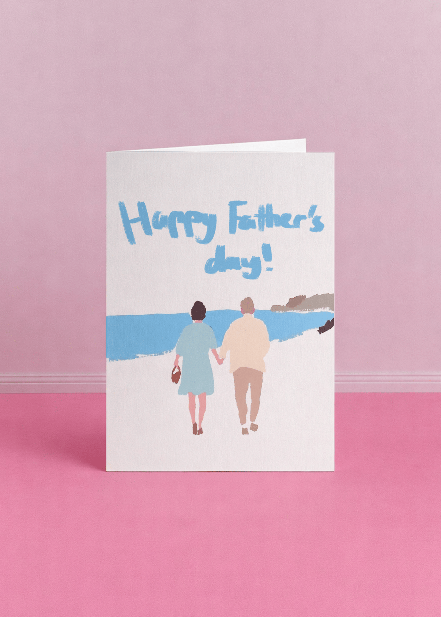 Hand-in-Hand Father's Day Card mockup 5