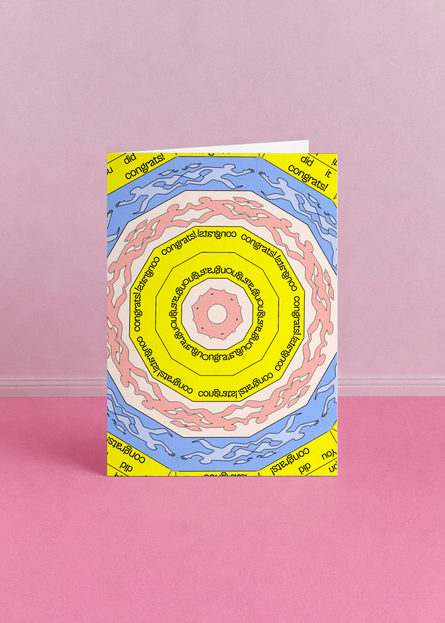 You Did It Running Spiral Card mockup 5
