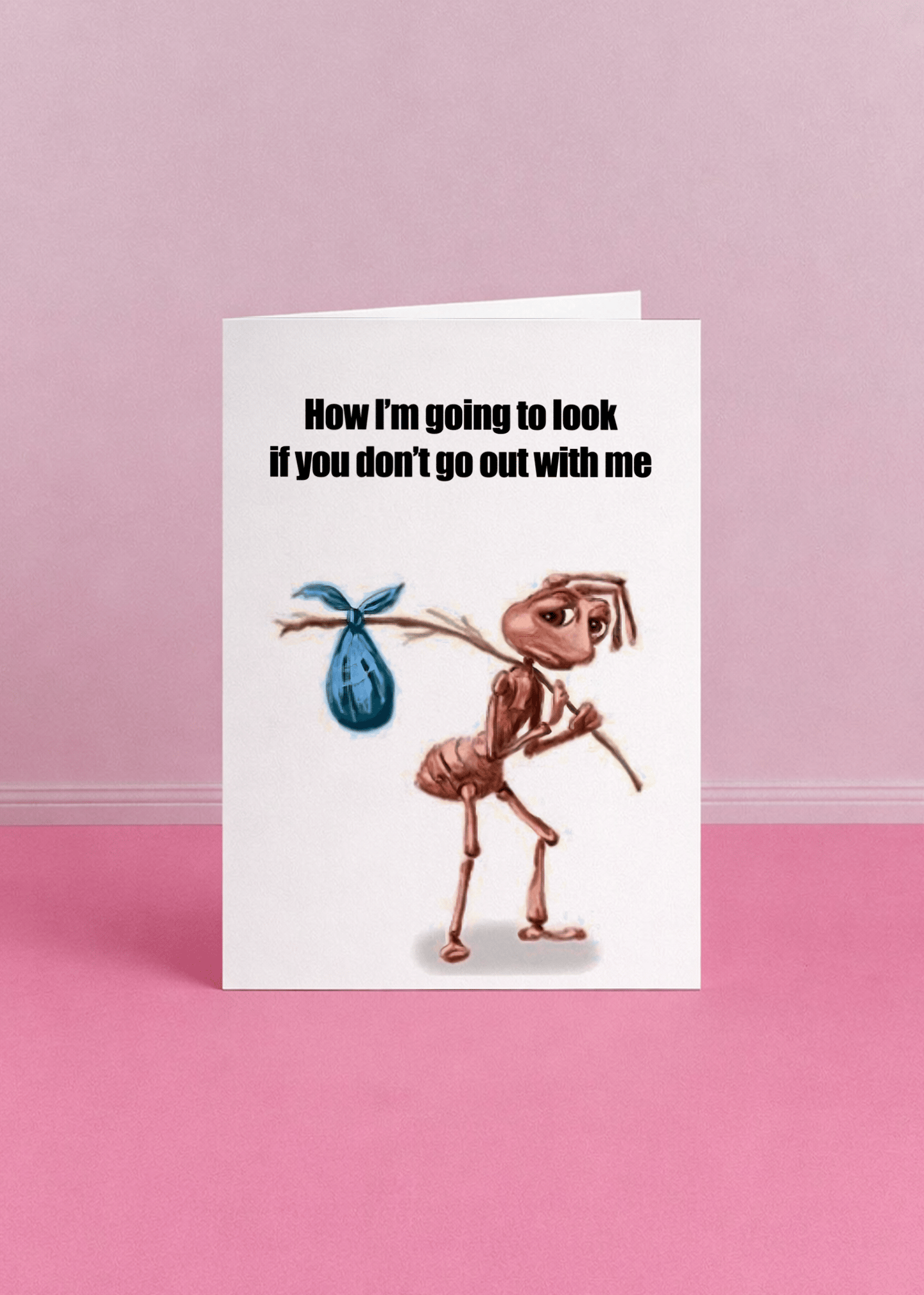 Sad Ant Ultimatum Card mockup 5