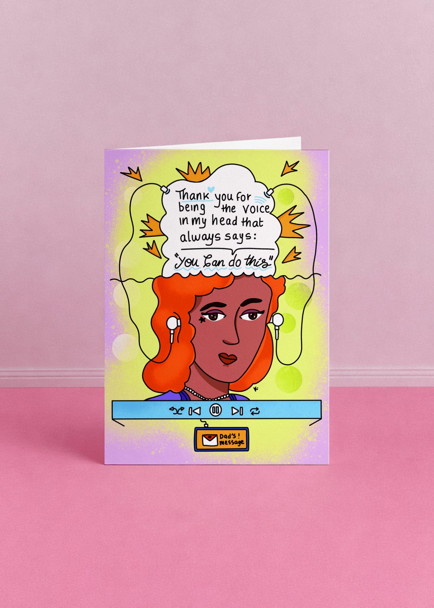 Voice in My Head Dad Card mockup 5