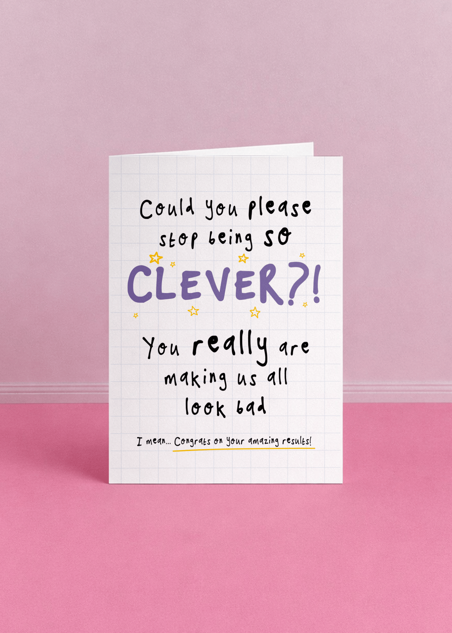 Clever Results Congrats Card mockup 5