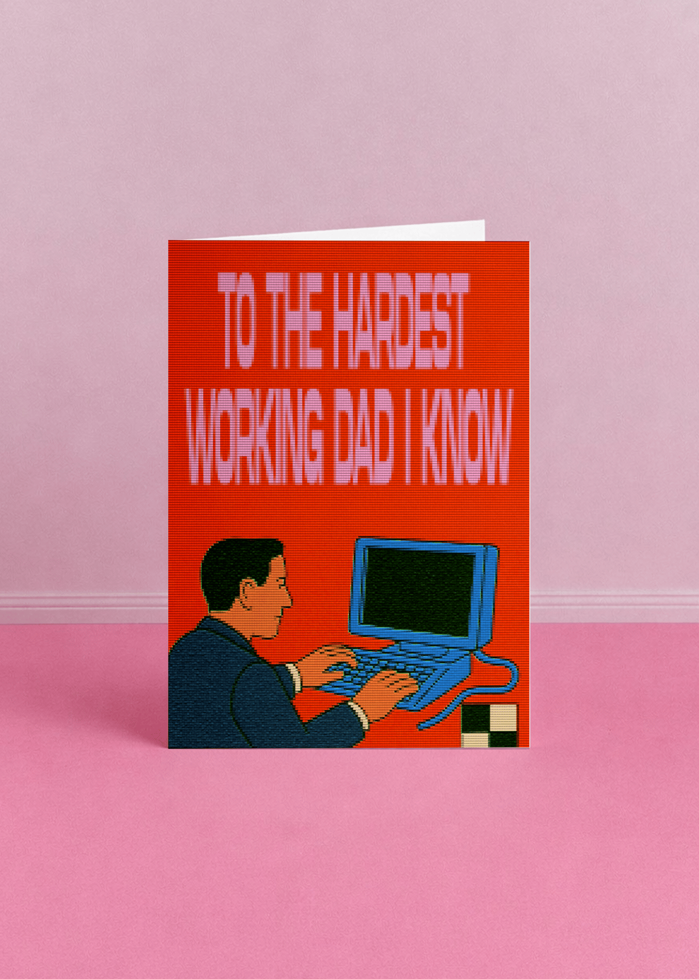 Hardest Working Dad Card mockup 5